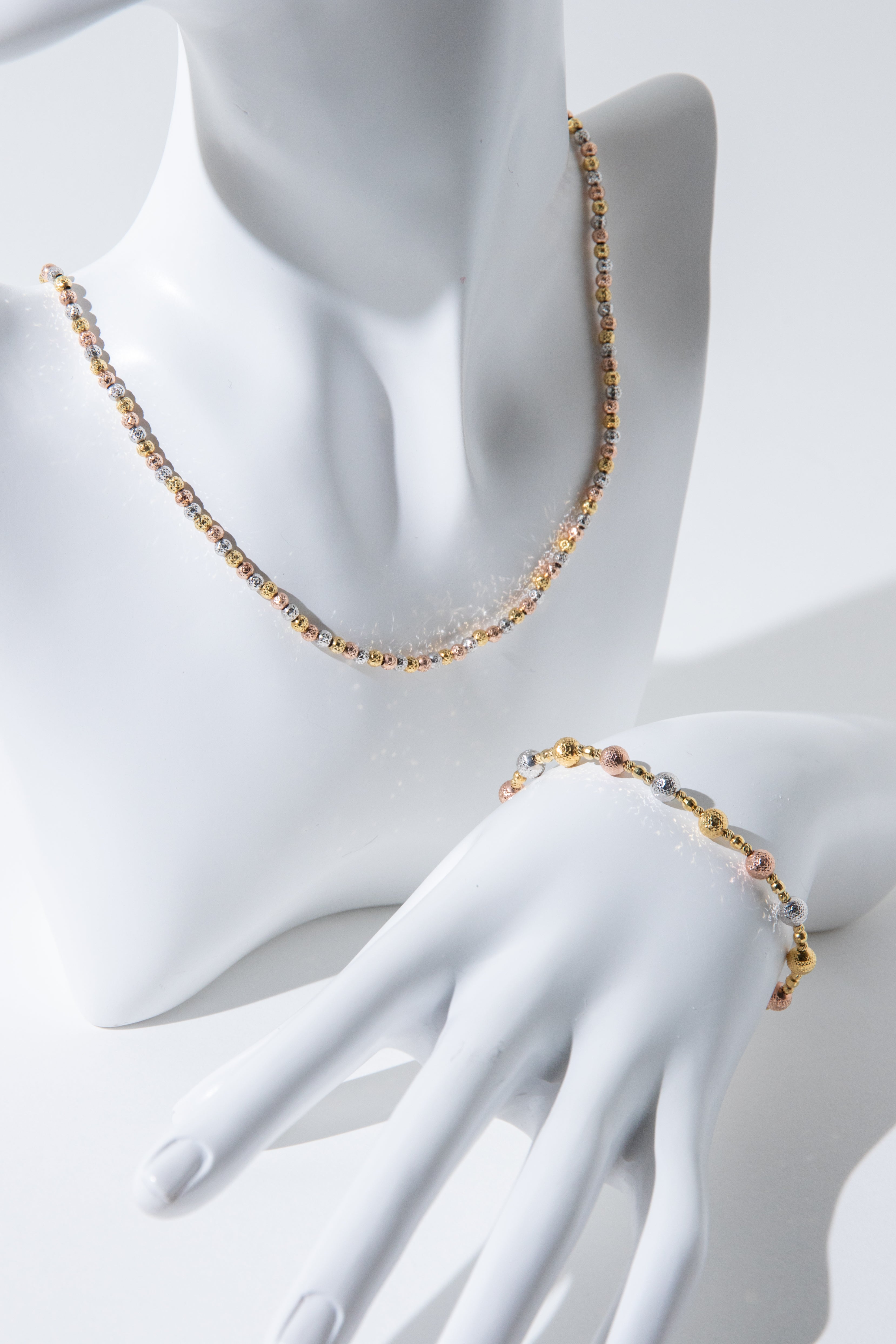 Shiny Three-Color Necklace