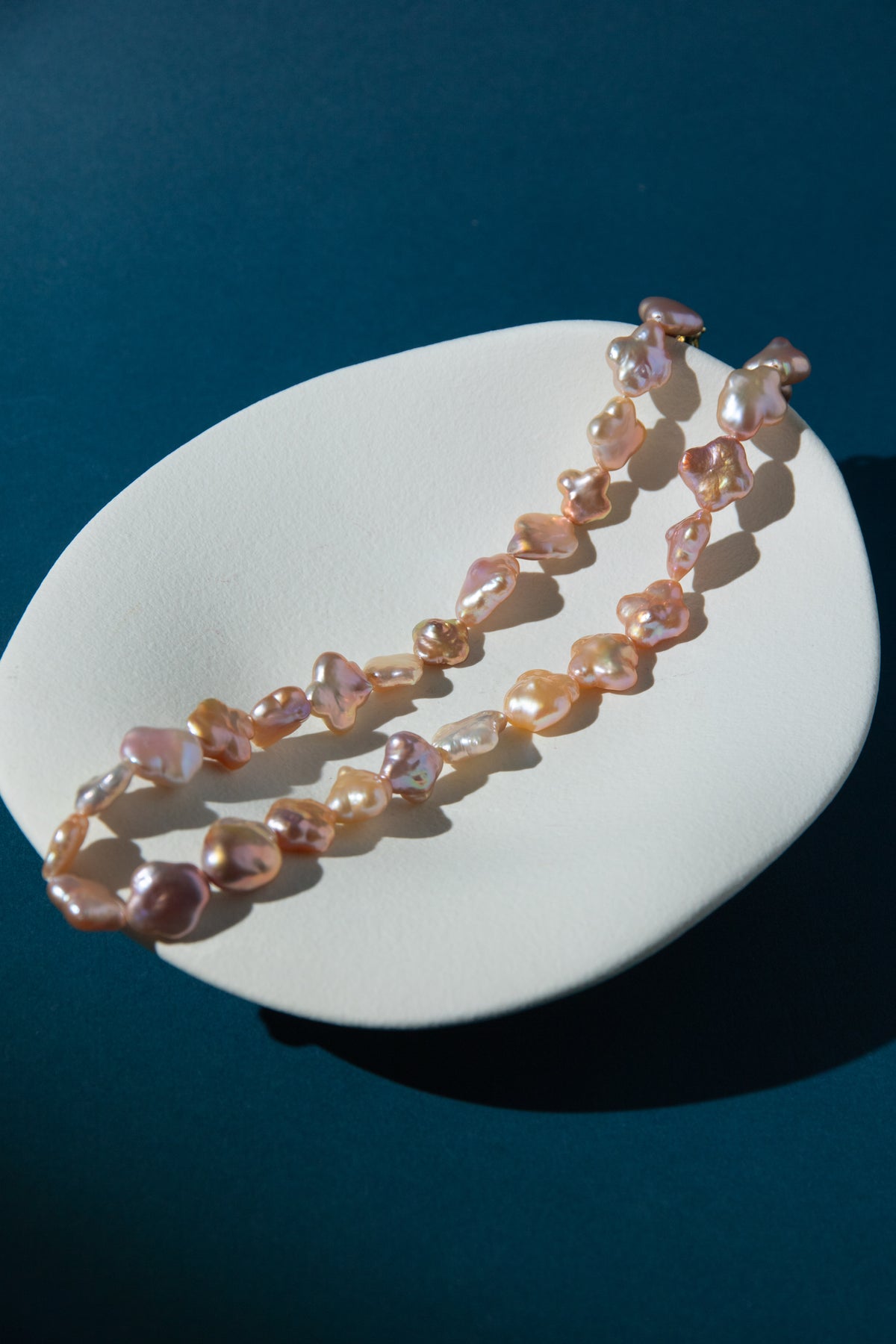 natural clover pearls necklaces-super lucky!