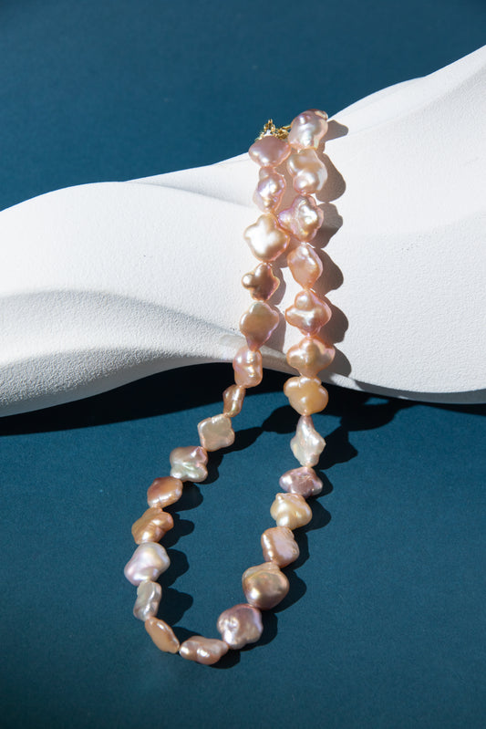 natural clover pearls necklaces-super lucky!