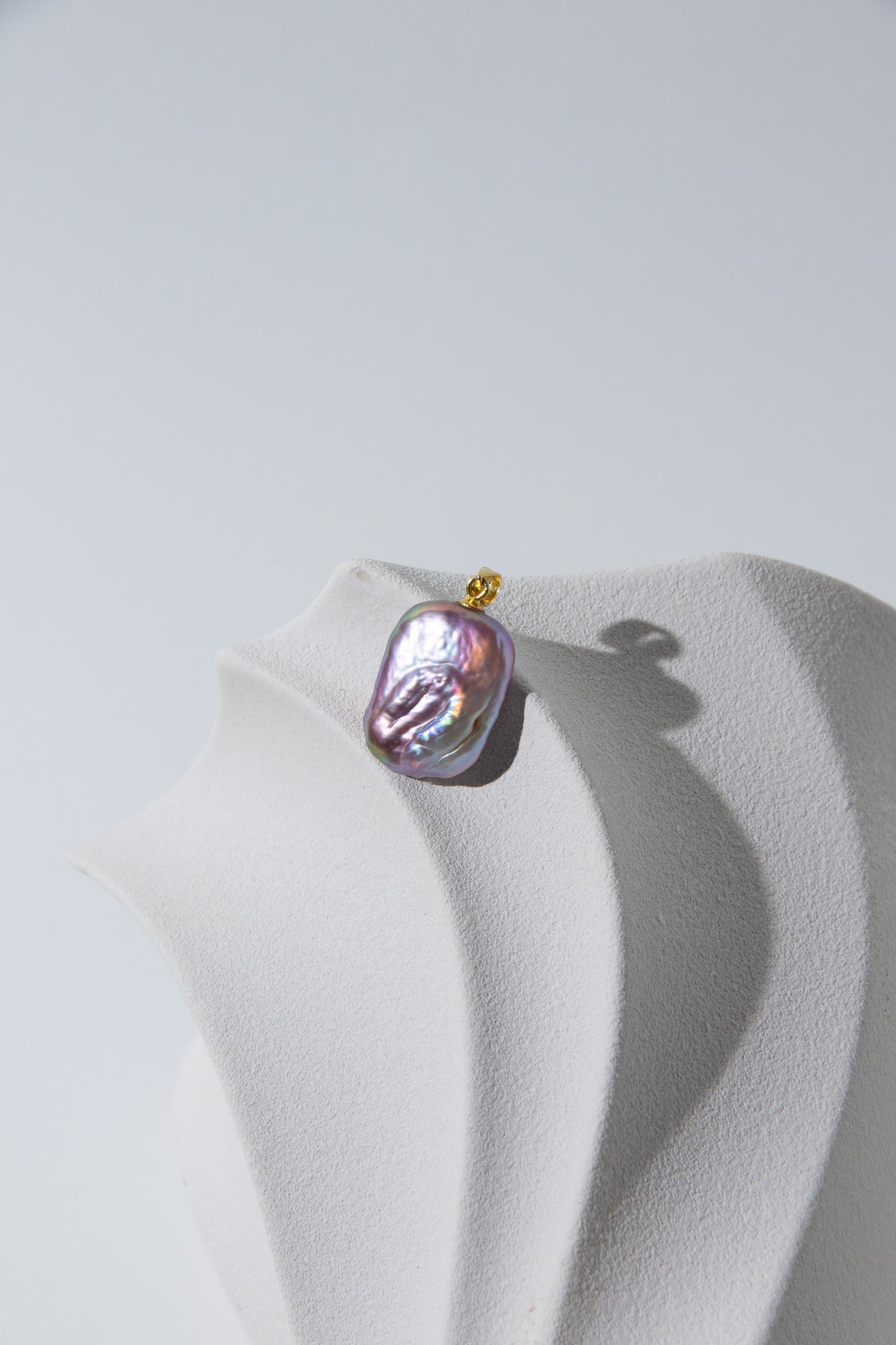 fairy color square pearl necklace-chain included