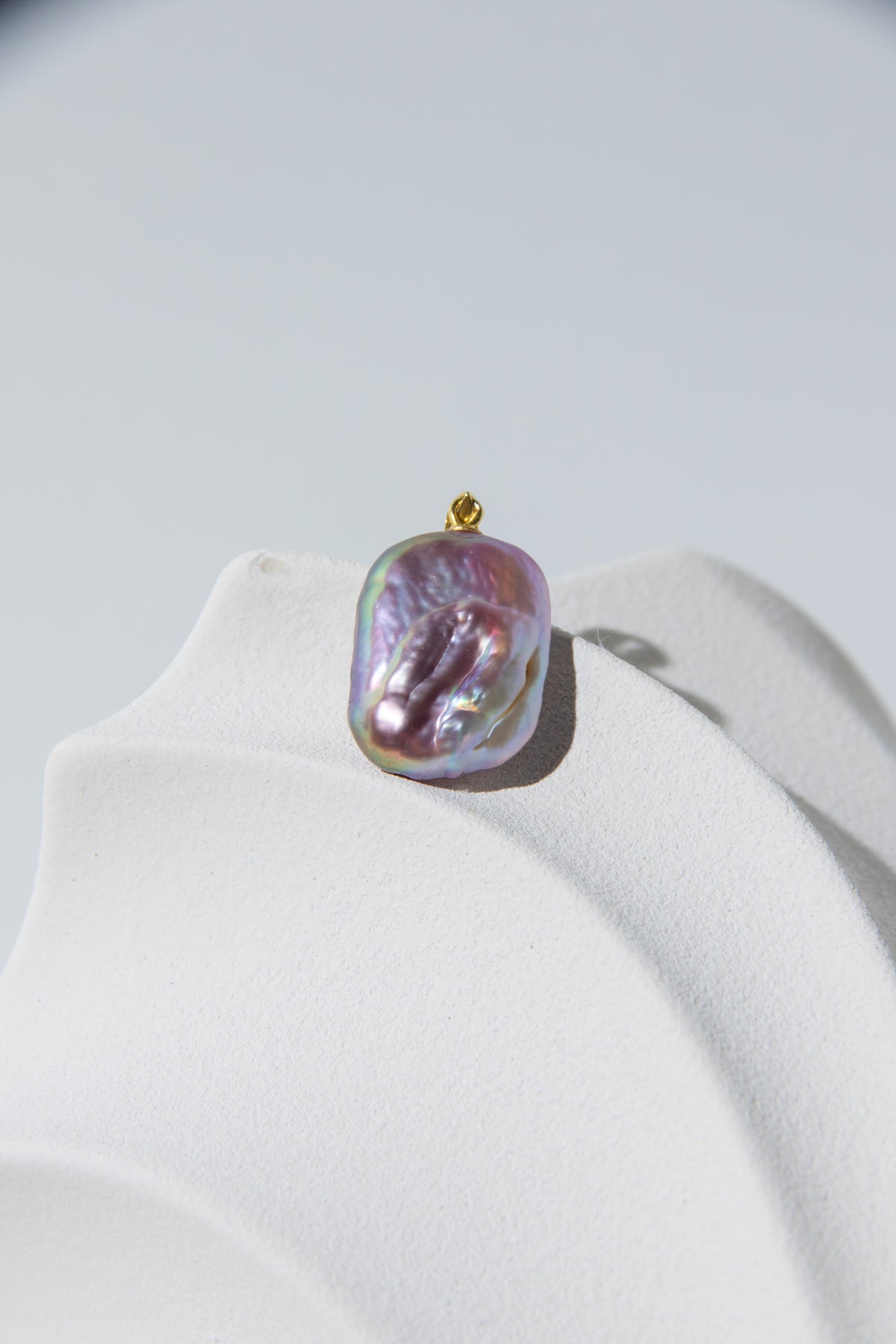 fairy color square pearl necklace-chain included