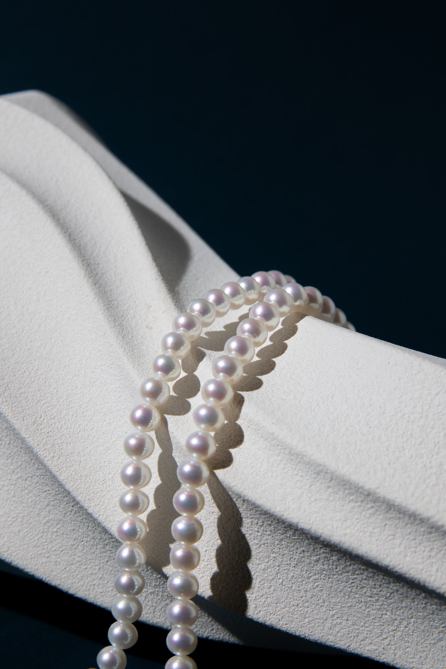 Excellent level standard super shiny white flat round pearl bracelets