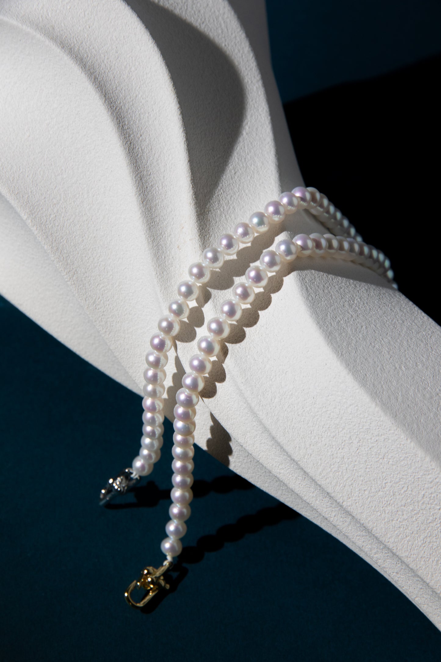 Excellent level standard super shiny white flat round pearl bracelets