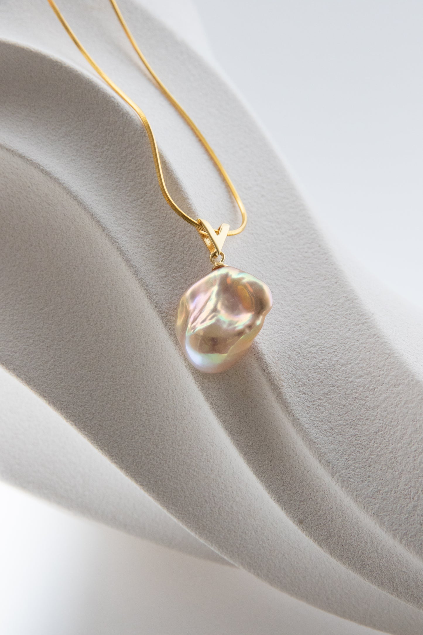 Splendid childhood dream-TOP excellent level baroque pearl necklace