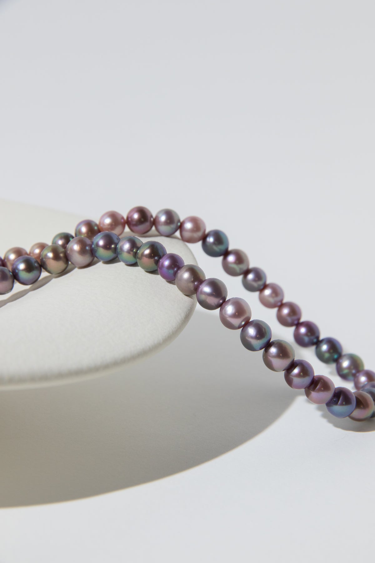 rainbow candy small round pearls necklace