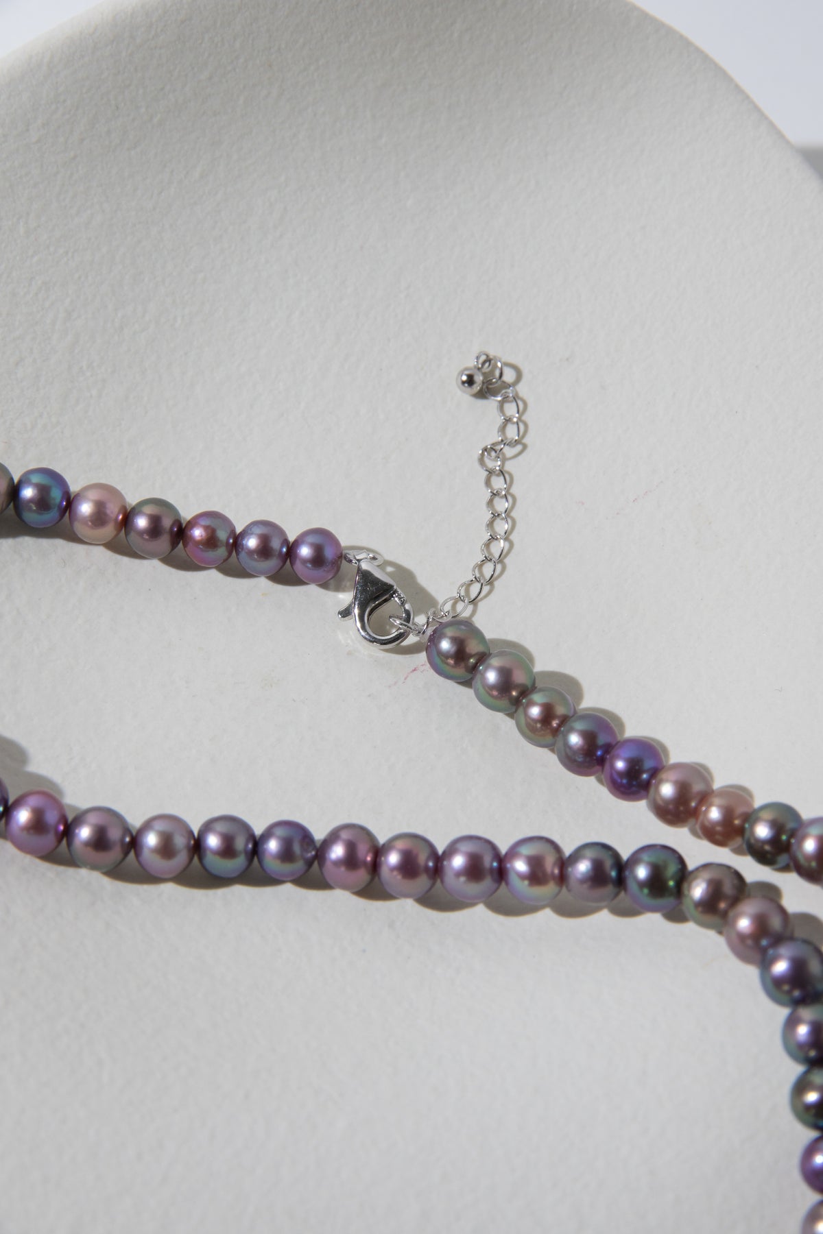rainbow candy small round pearls necklace