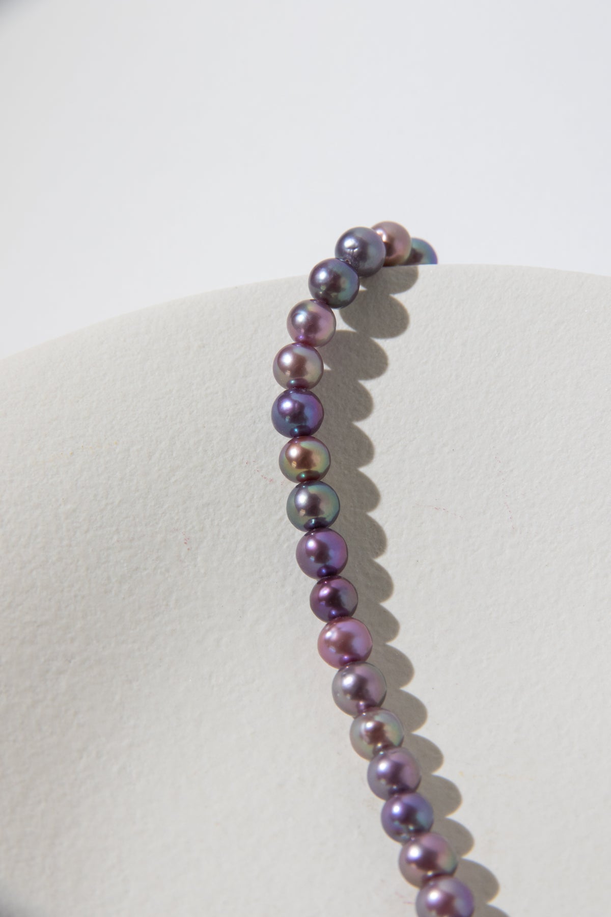 rainbow candy small round pearls necklace