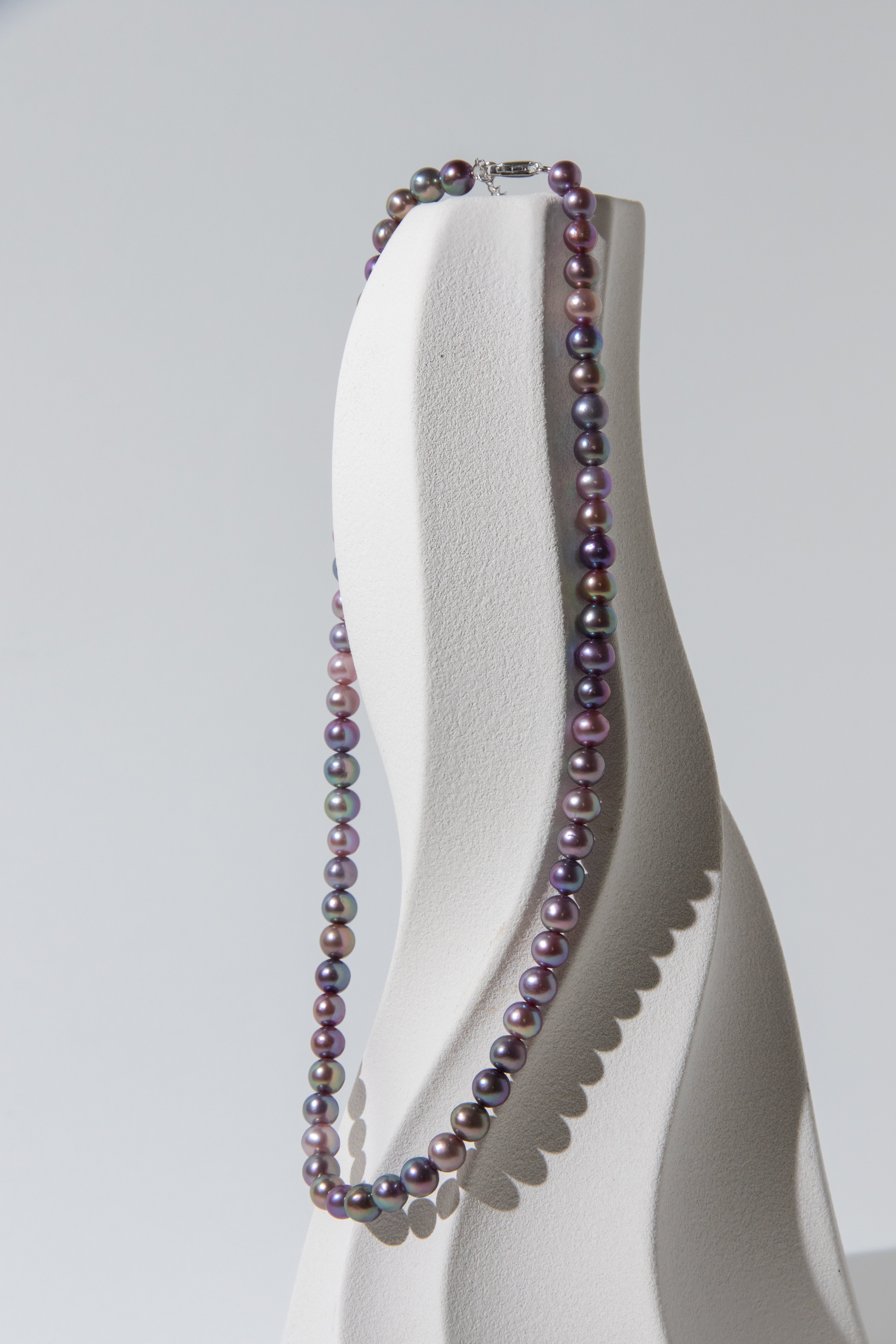 rainbow candy small round pearls necklace