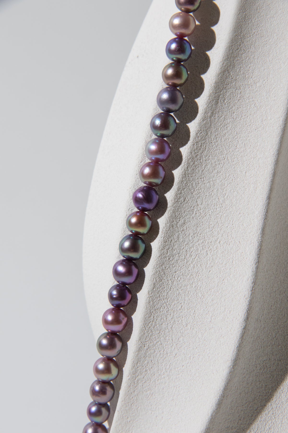 rainbow candy small round pearls necklace
