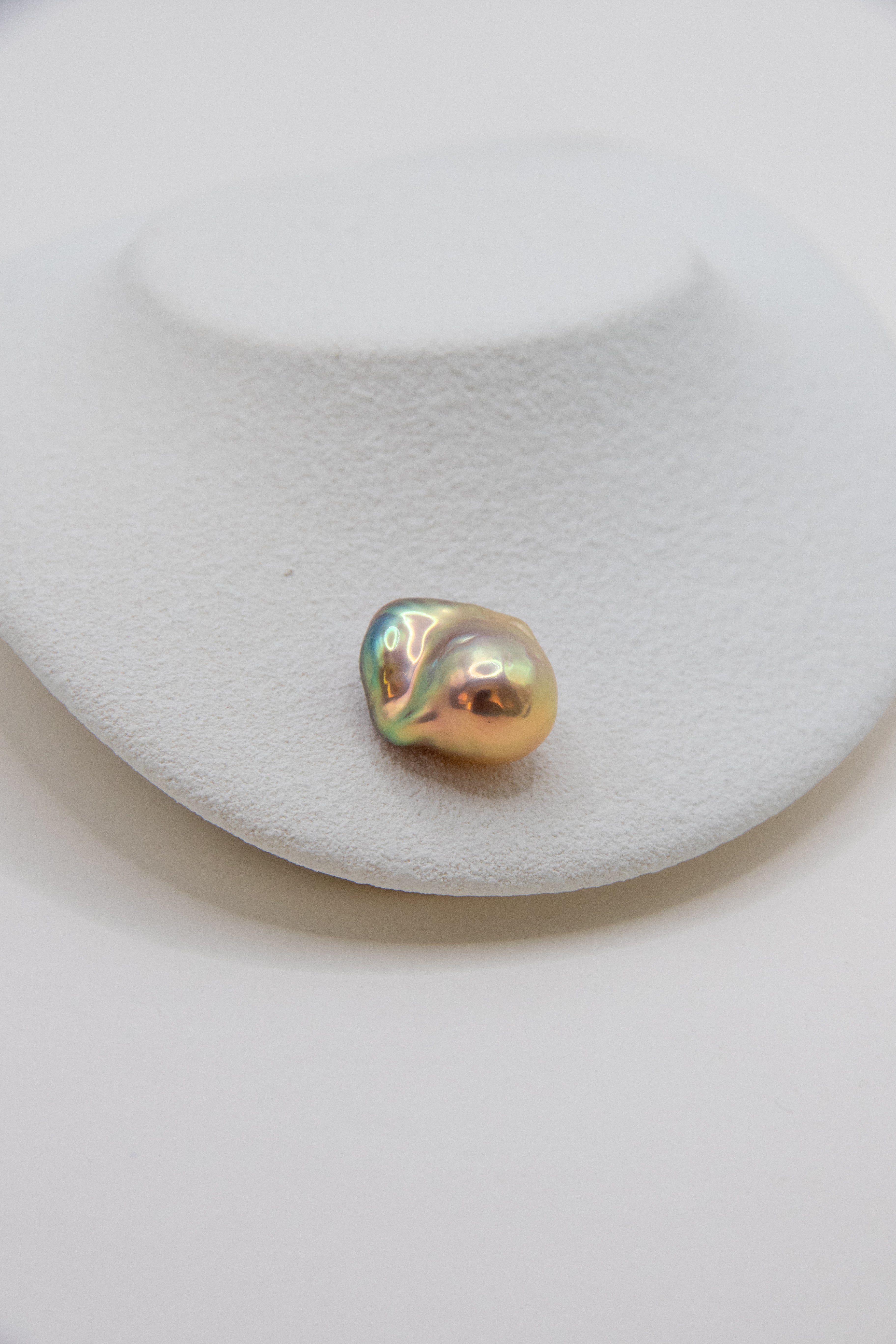 Golden baroque pearls-Nr.3 and Nr.4