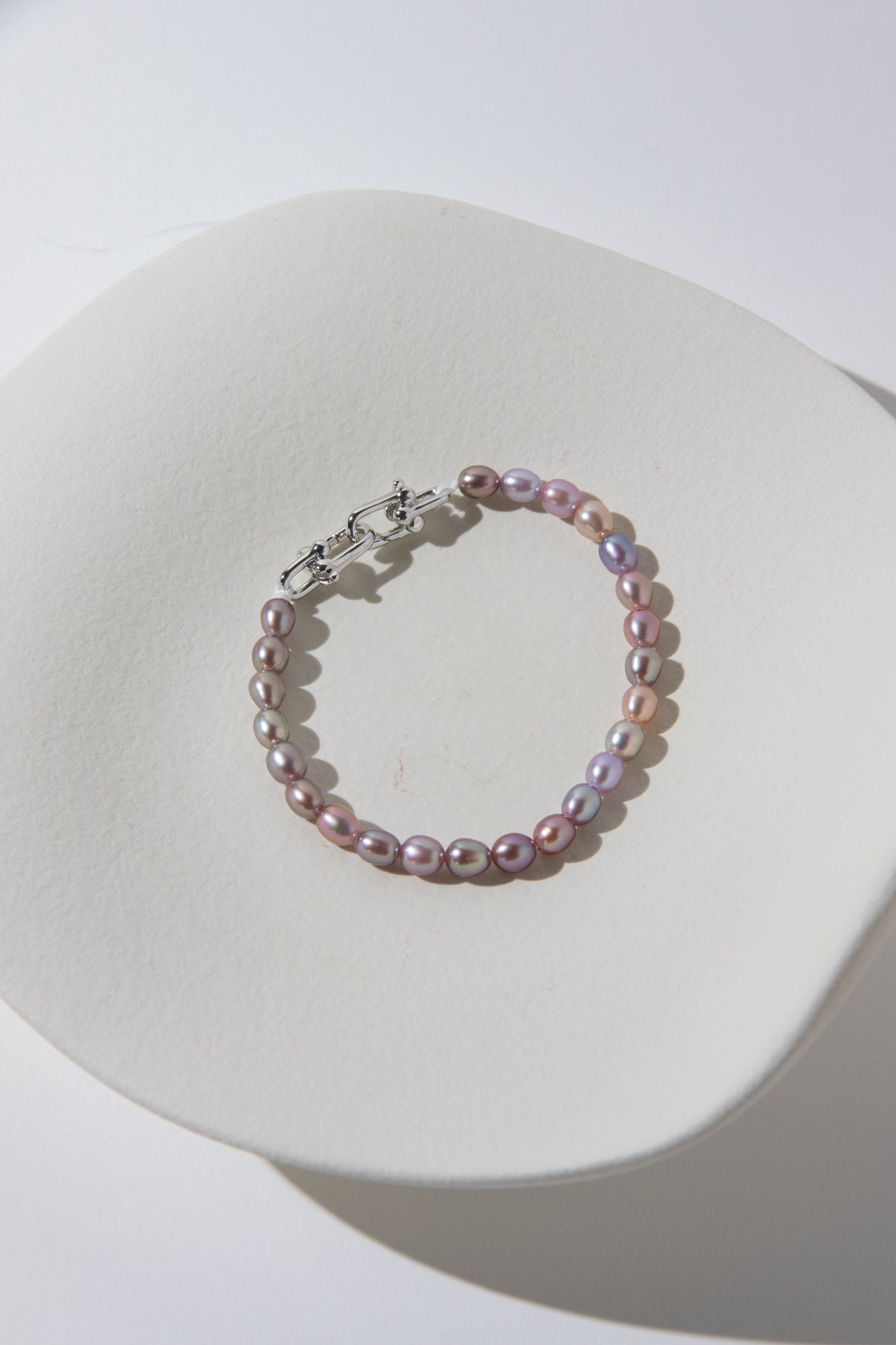 rice pearl bracelets-candy or lilac?