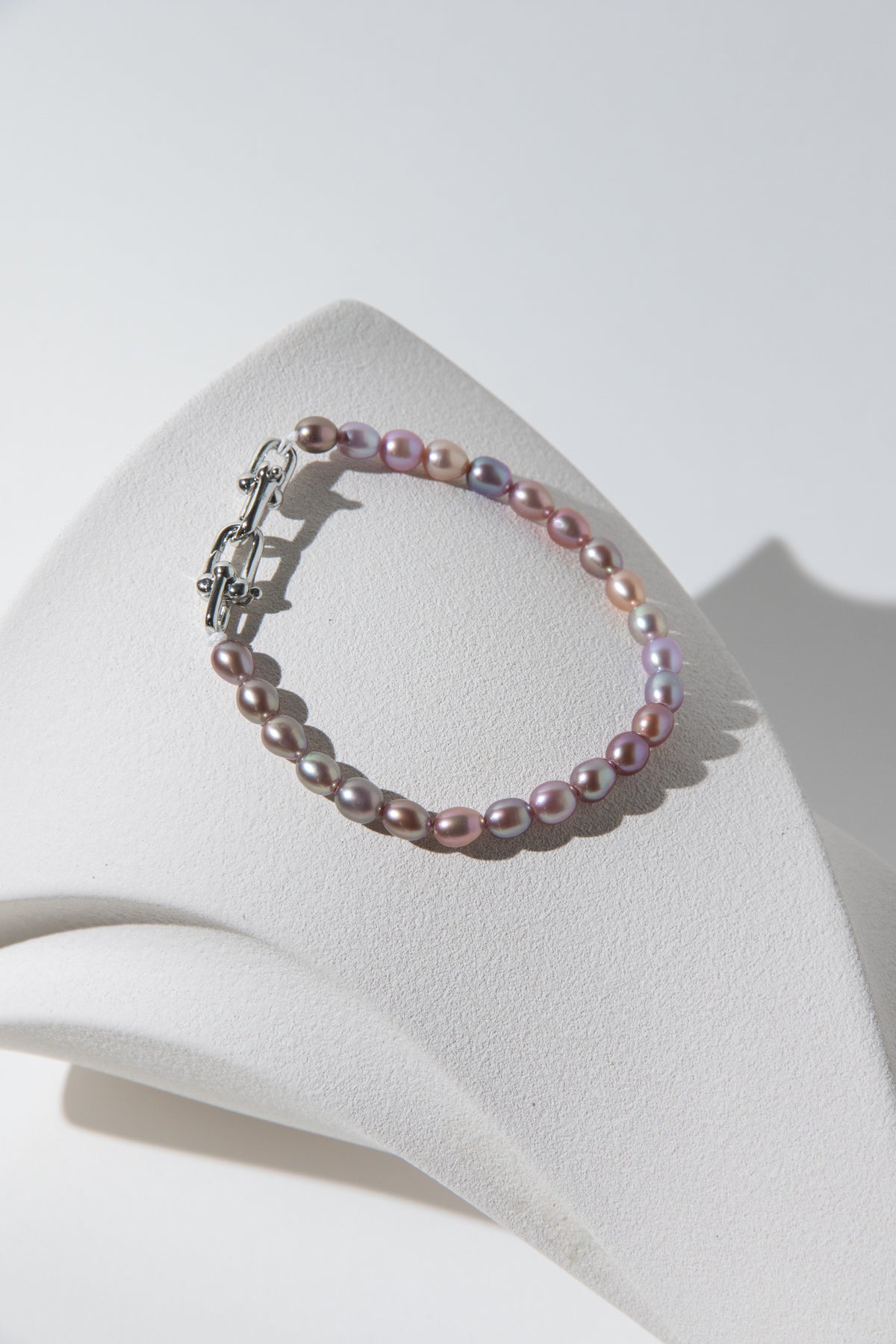rice pearl bracelets-candy or lilac?