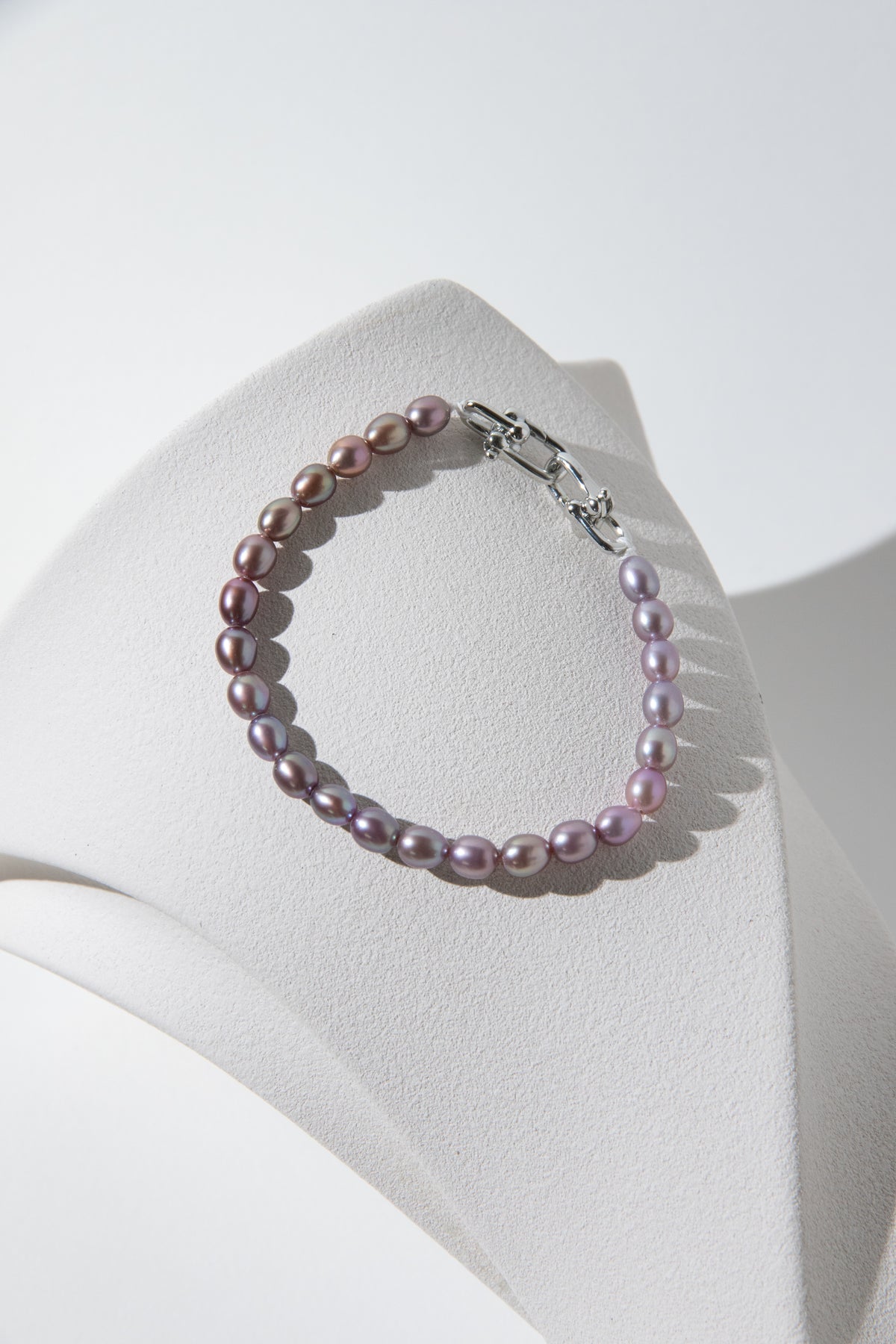 rice pearl bracelets-candy or lilac?