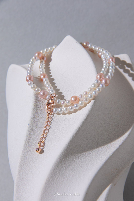 Pink Candy double layered bracelet
