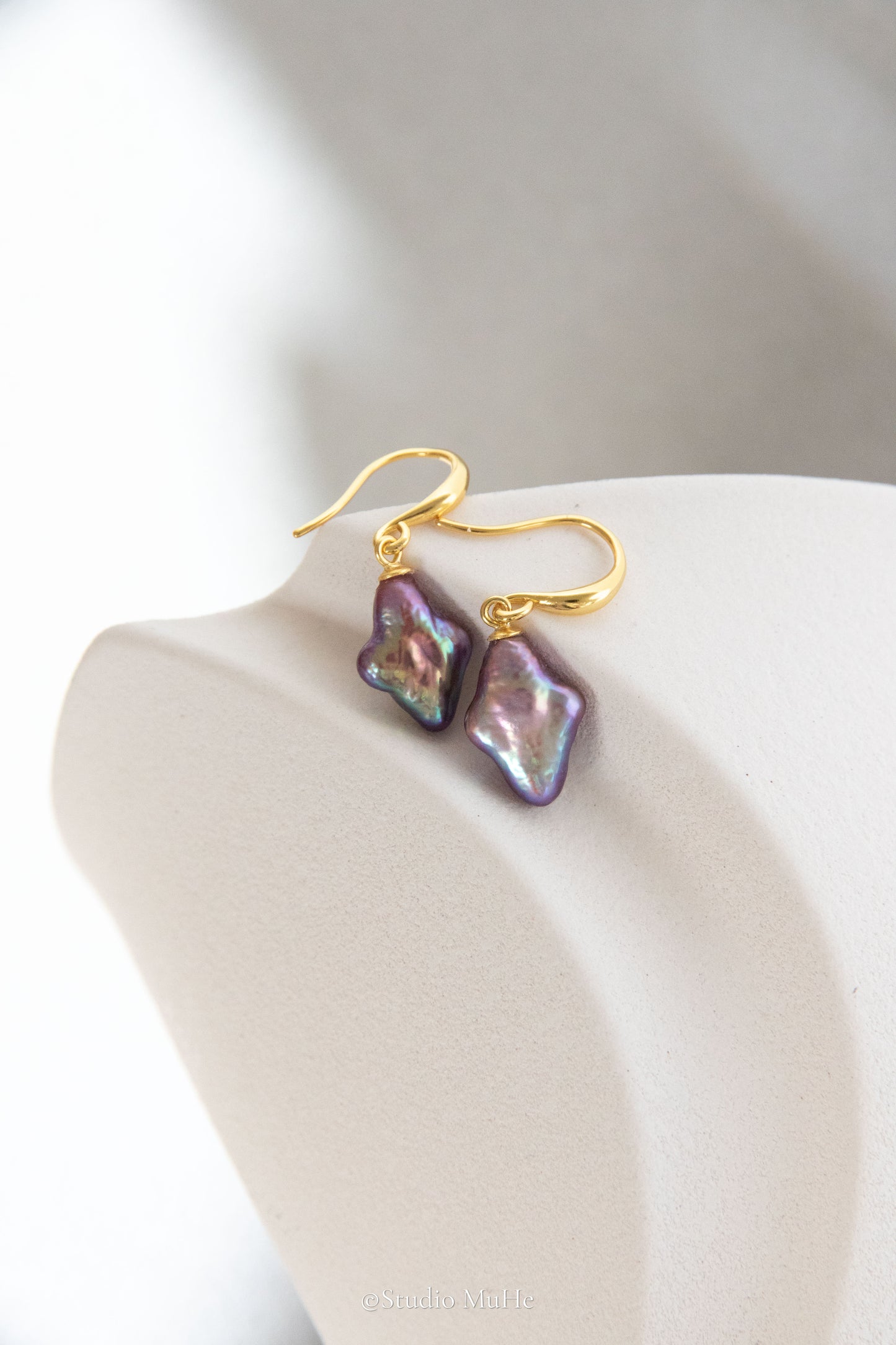 Dancing polar star earrings