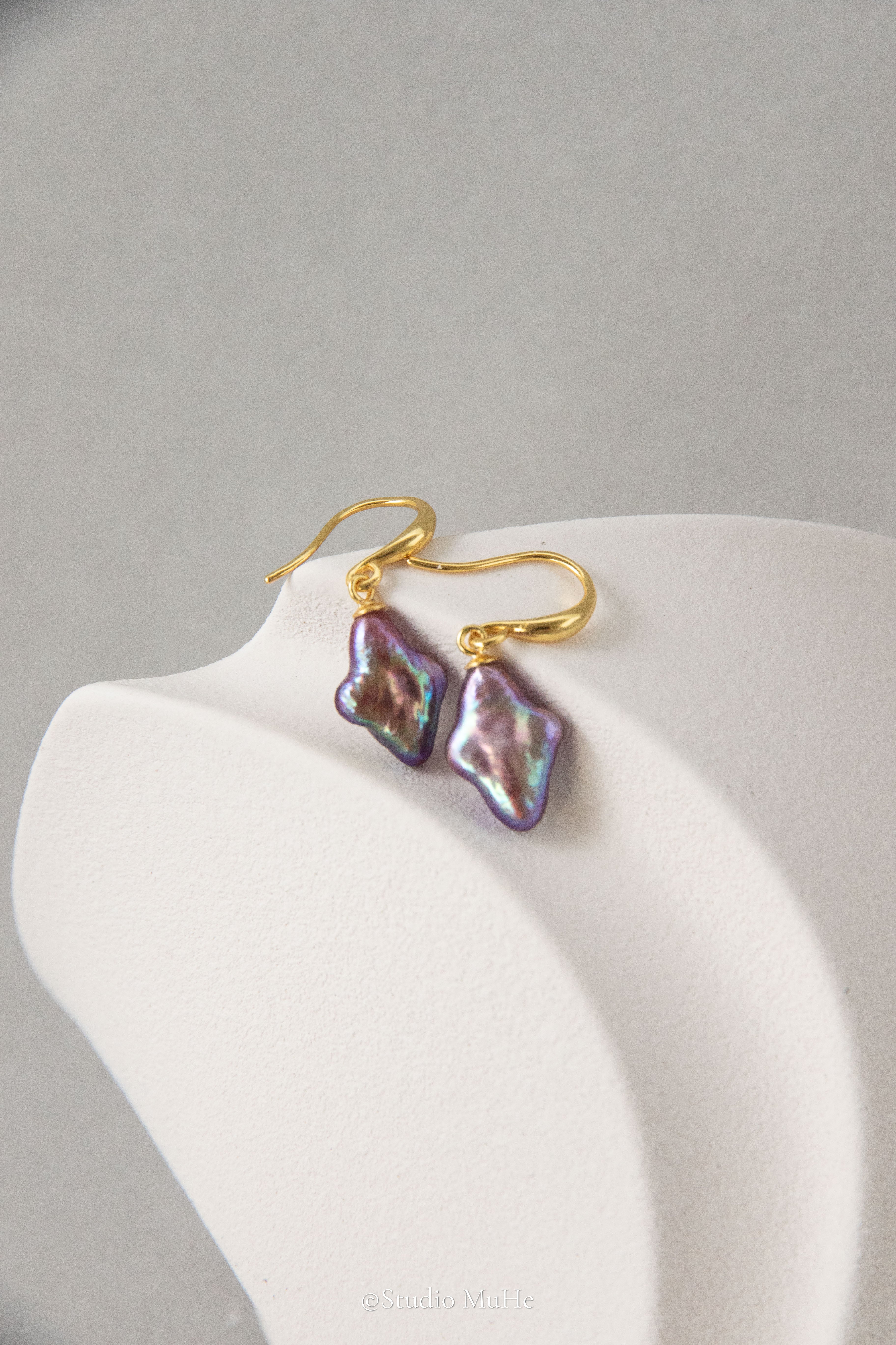 Dancing polar star earrings