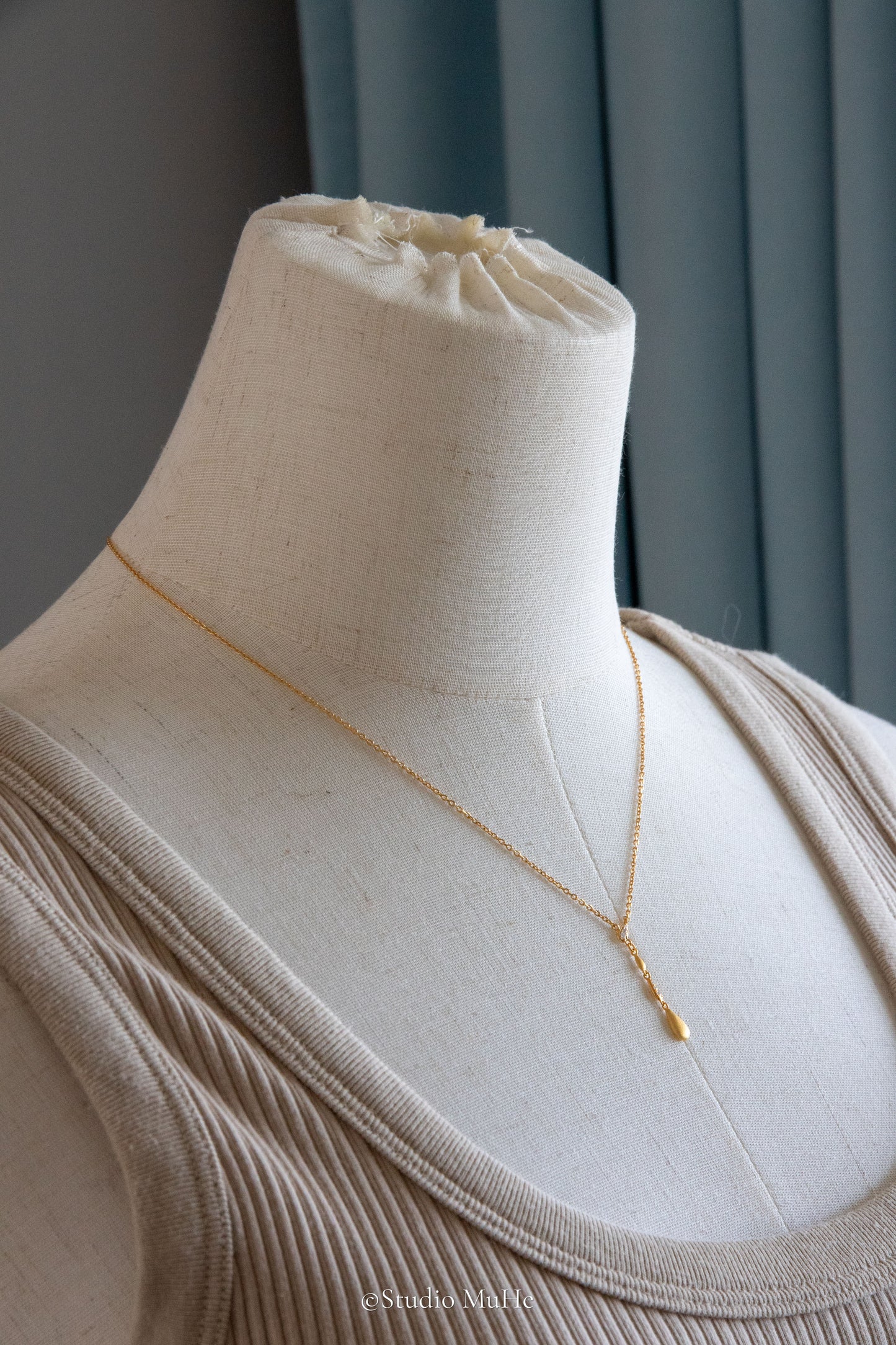 Gold-Plated solid silver Slim Chain Necklace – Minimalist Everyday Essential