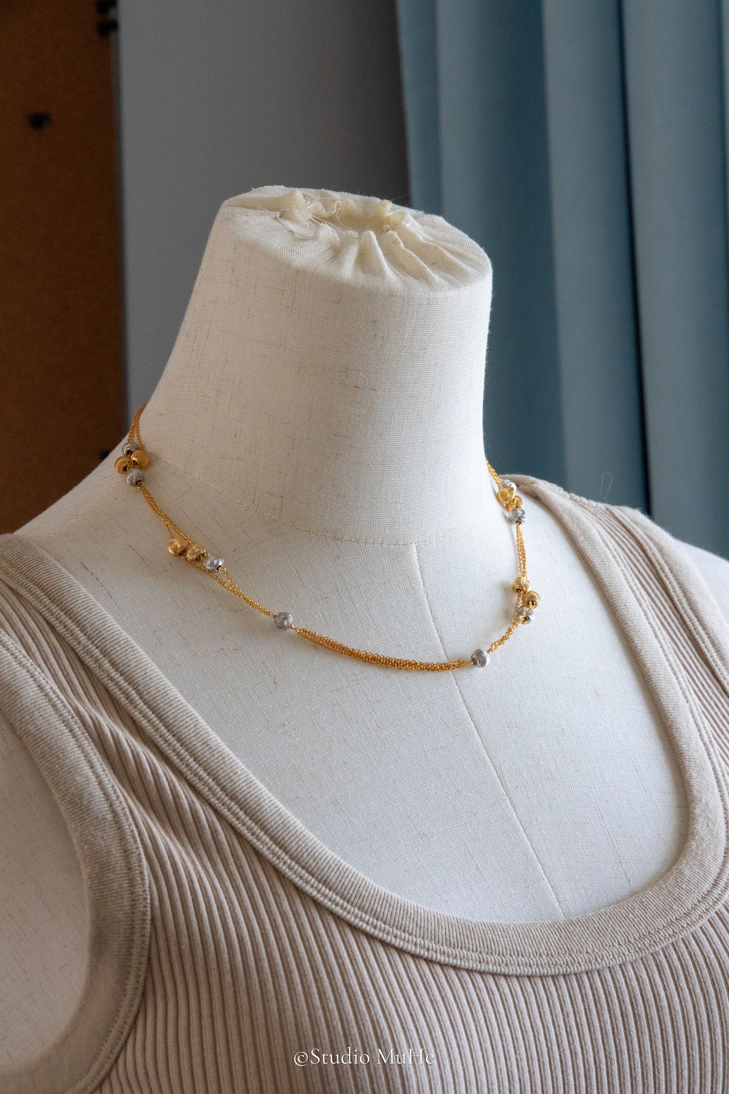 Mythical Starry Night-fine silver necklace