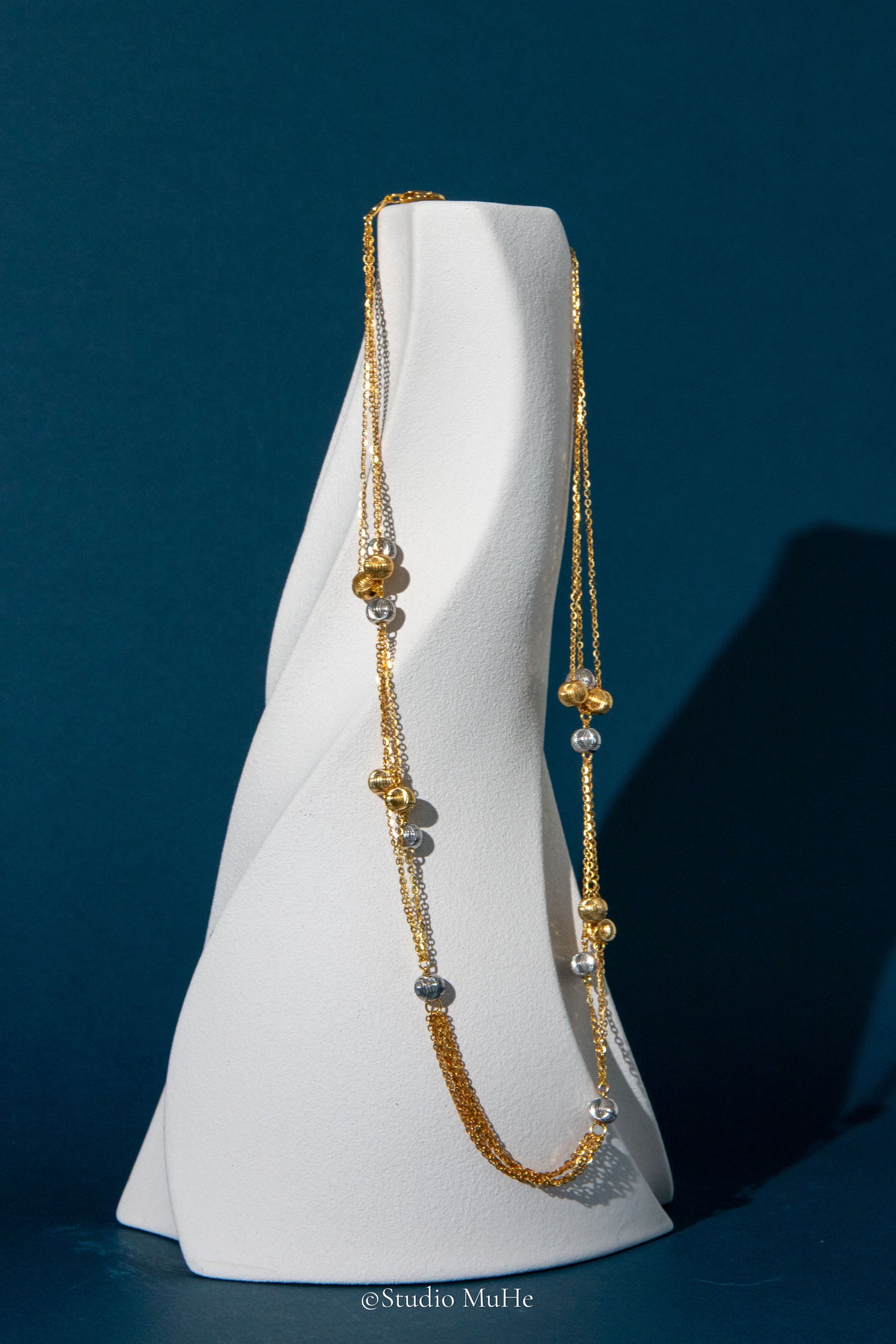 Mythical Starry Night-fine silver necklace