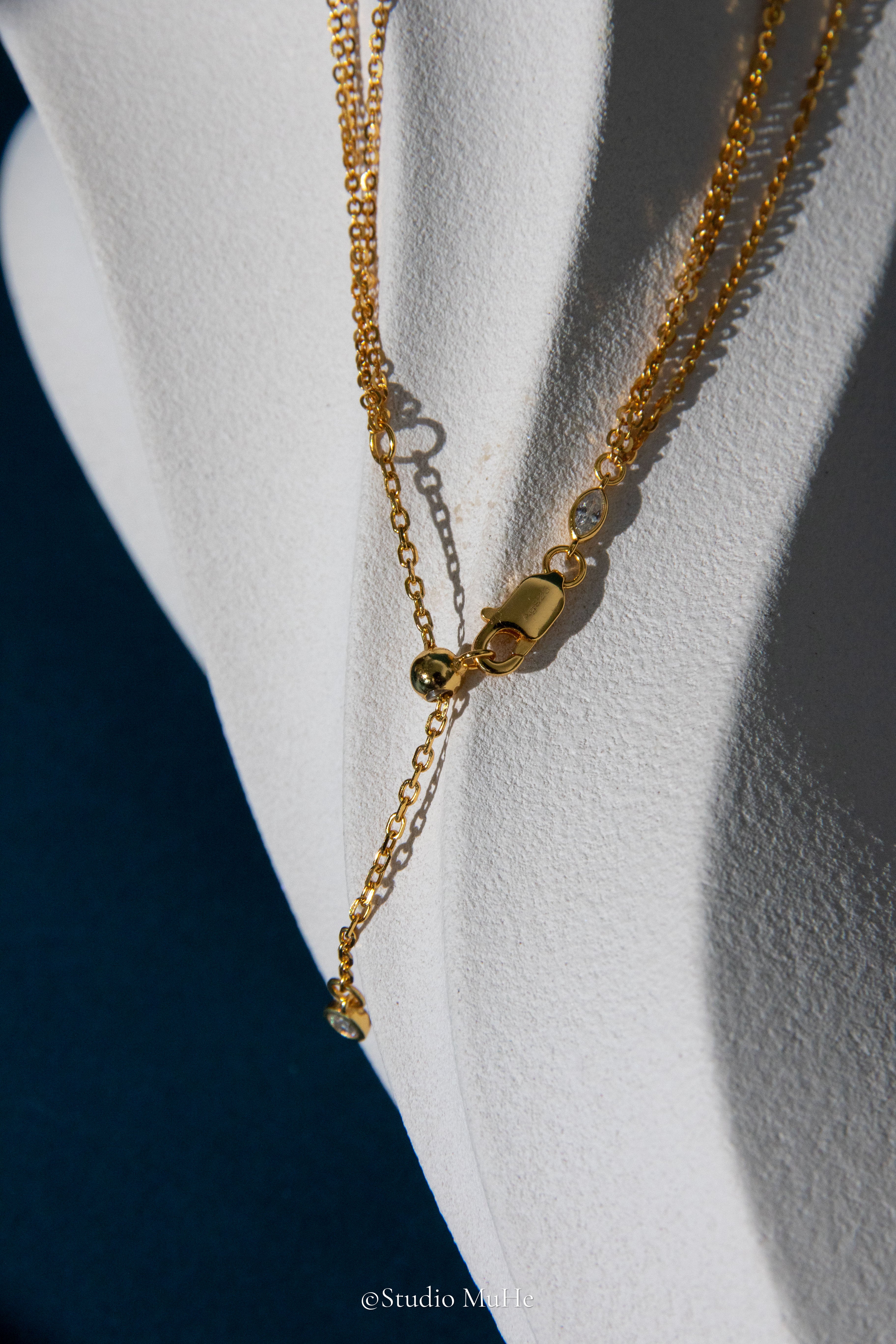 Mythical Starry Night-fine silver necklace