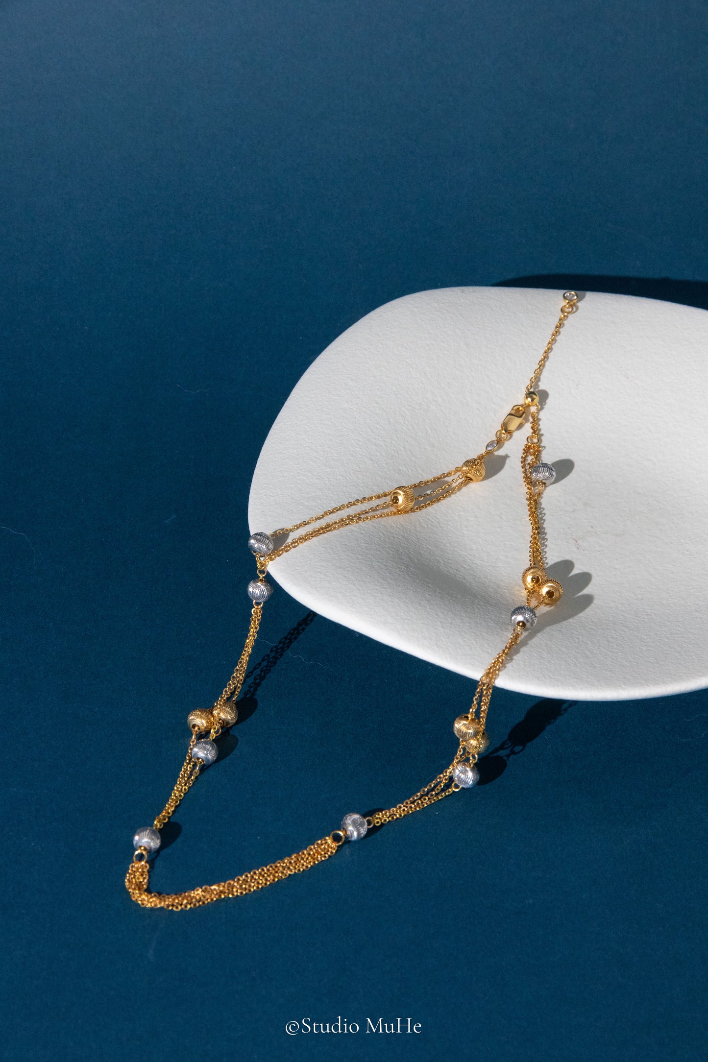 Mythical Starry Night-fine silver necklace
