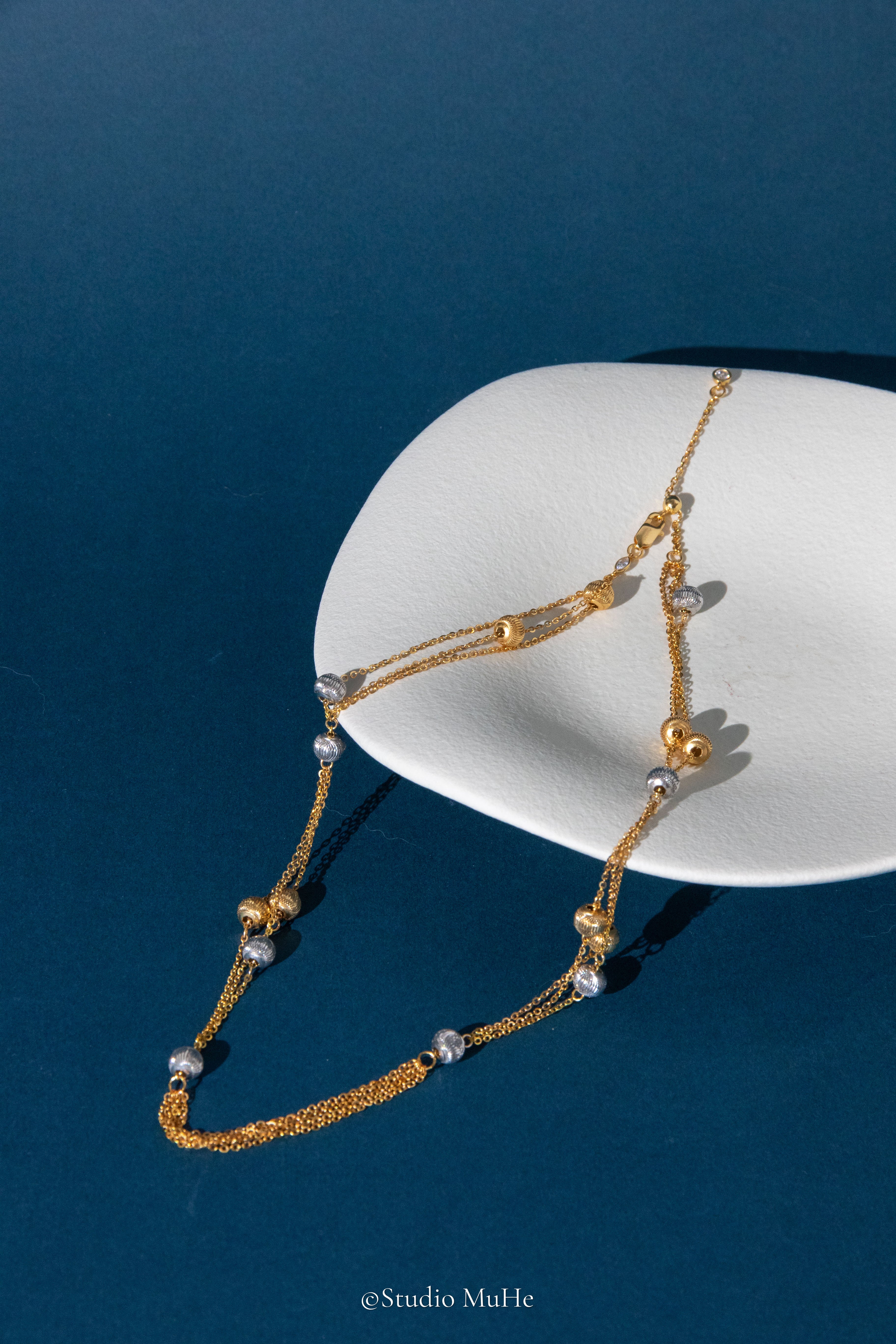Mythical Starry Night-fine silver necklace