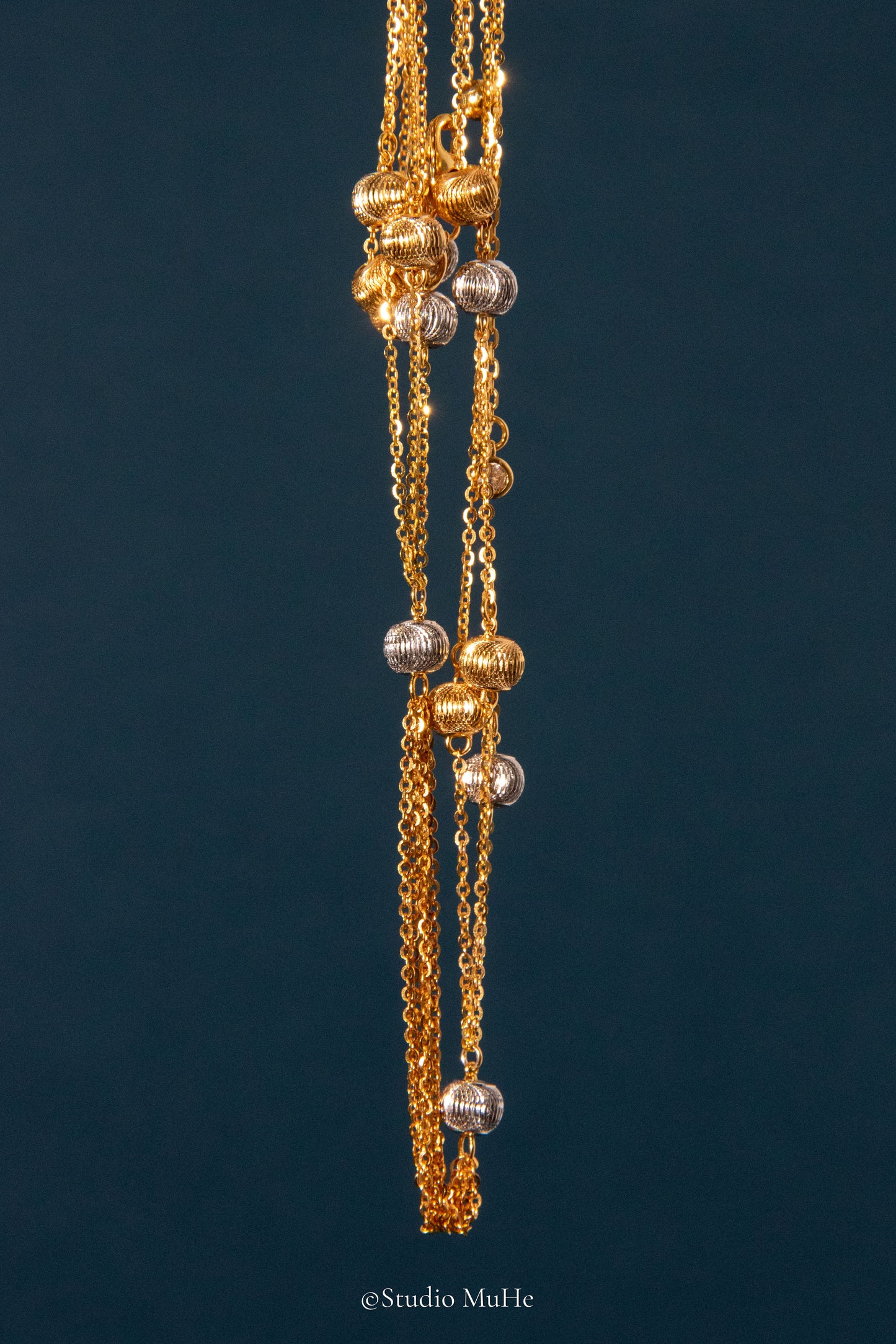 Mythical Starry Night-fine silver necklace