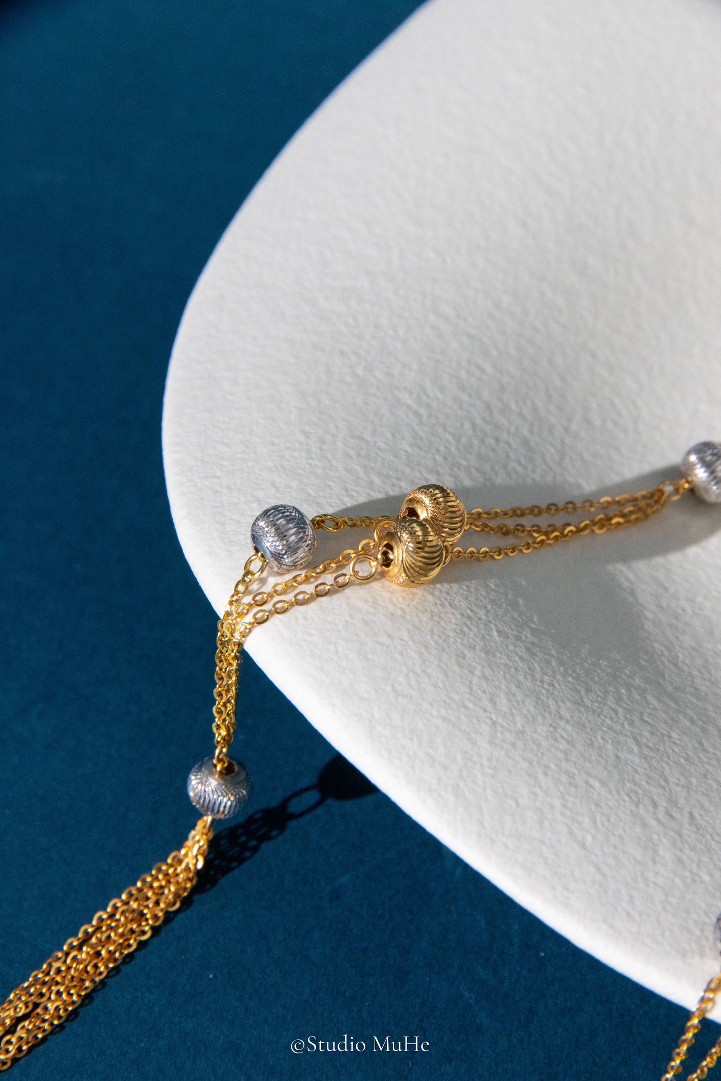 Mythical Starry Night-fine silver necklace