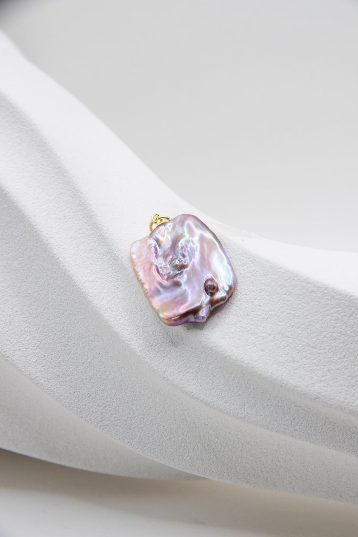 Giant Intense Purple Square Petal Pendant