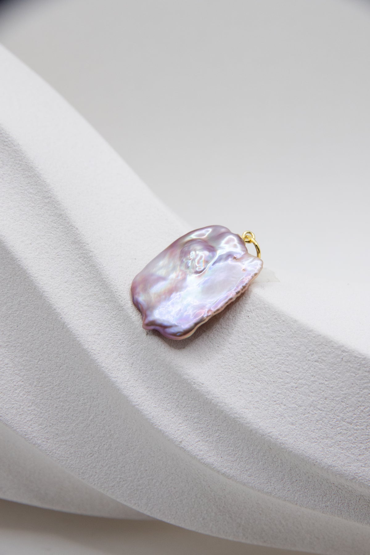 Giant Intense Purple Square Petal Pendant