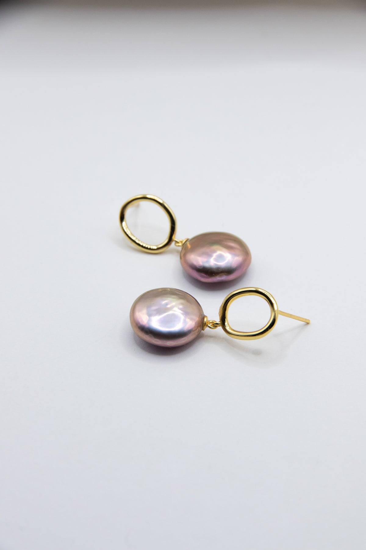 Great level metallic brown button pearls