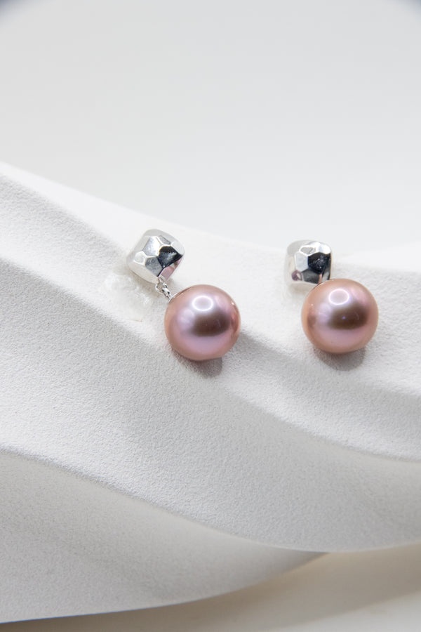 Premium Chocolate Purple Big Round Pearls