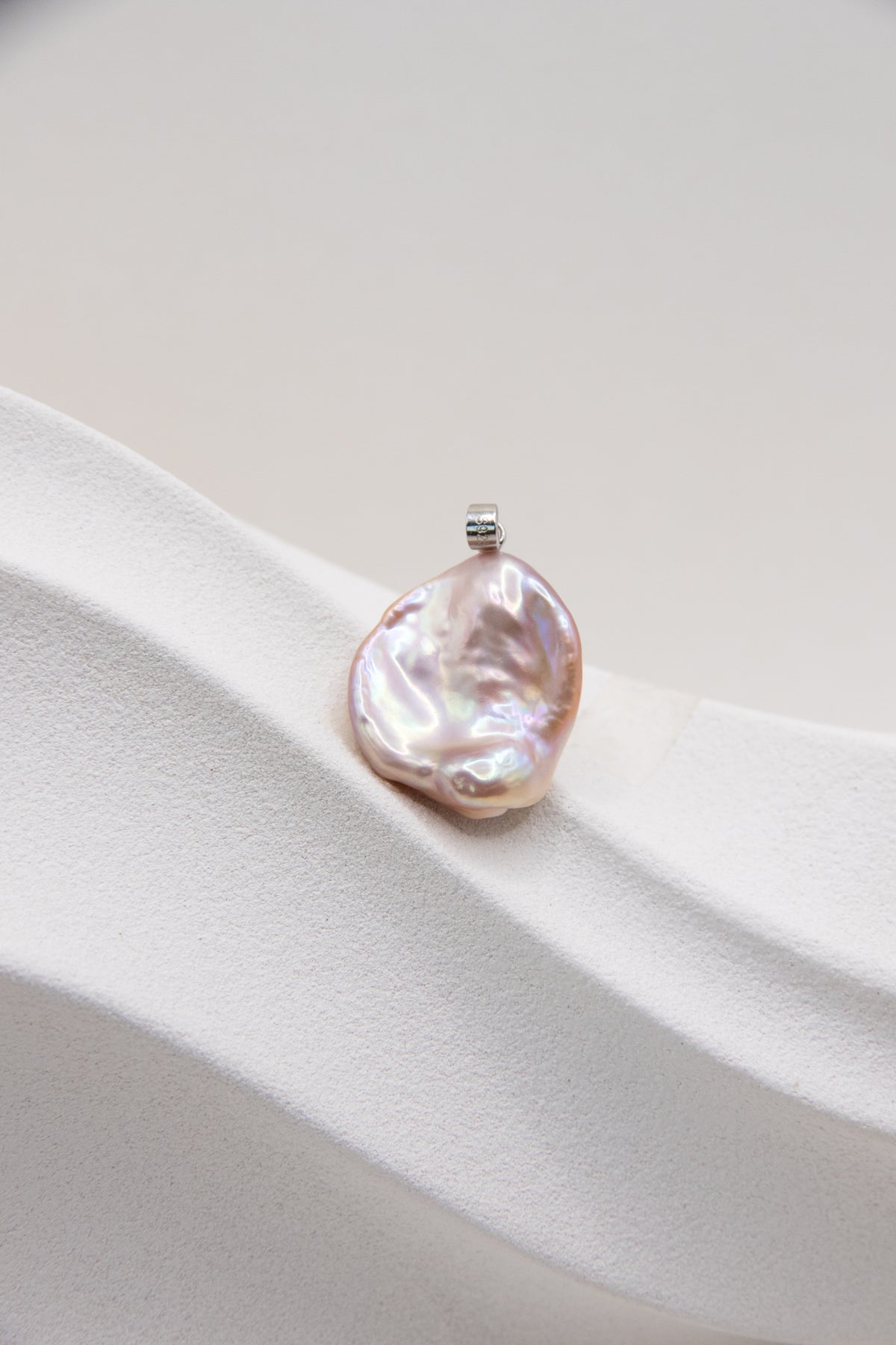 Smooth Lotus Pink Petal Pendant