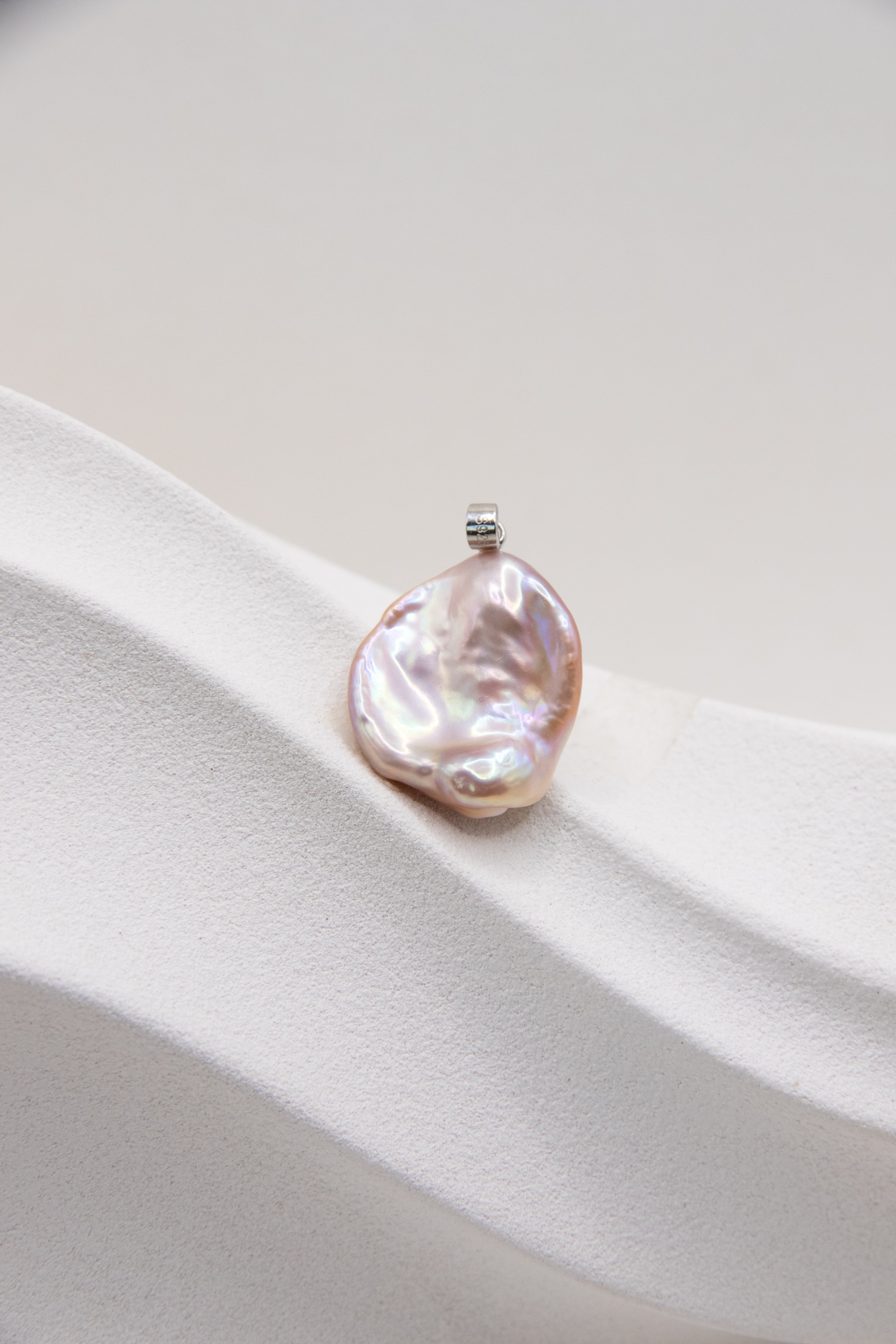 Smooth Lotus Pink Petal Pendant