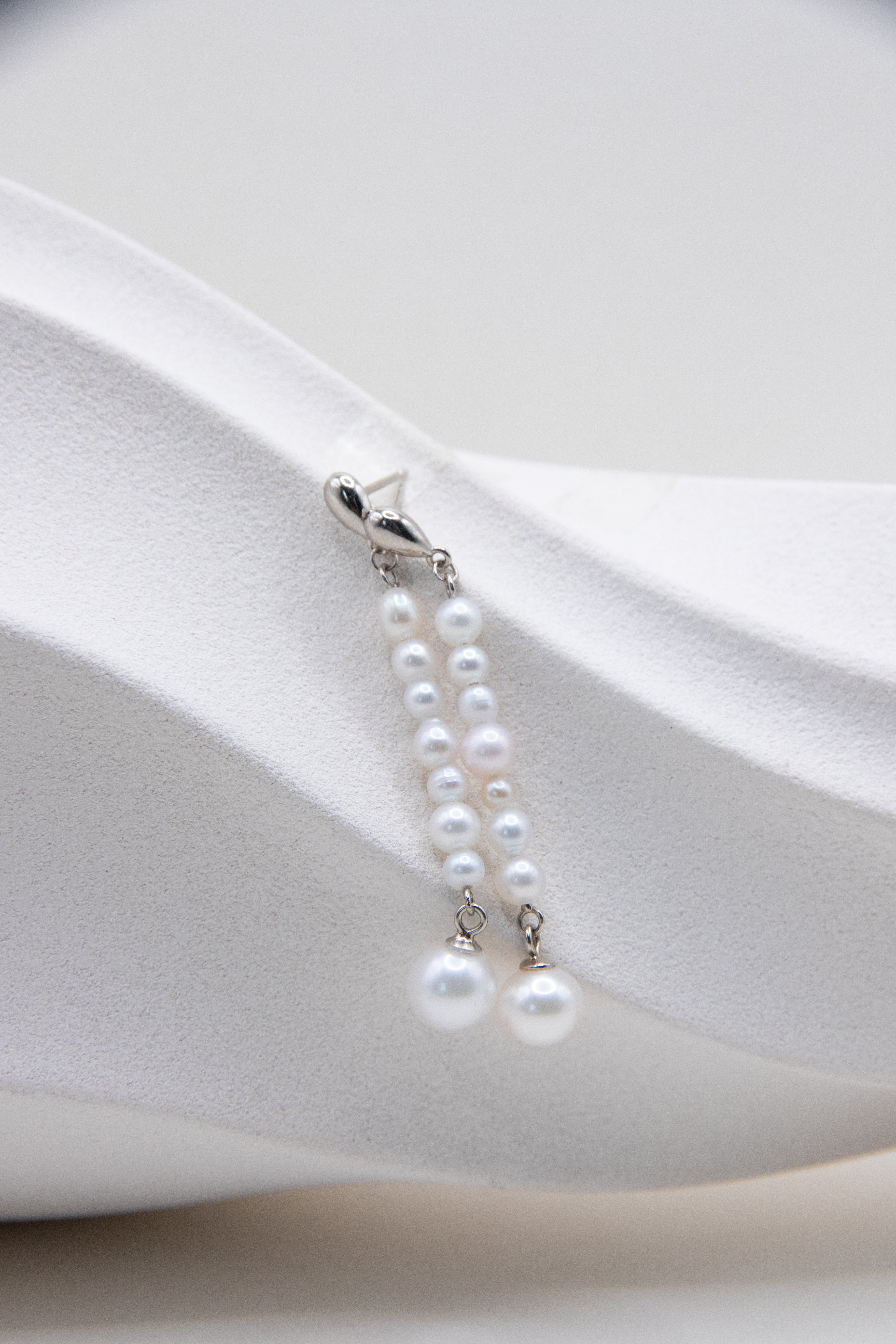 Natural White Caviar Super Mini Pearls Earrings