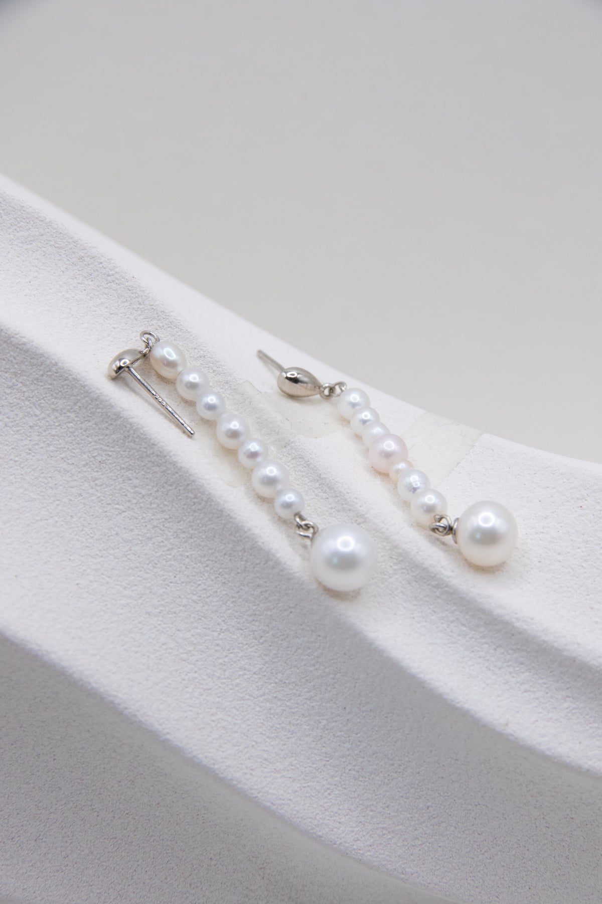 Natural White Caviar Super Mini Pearls Earrings