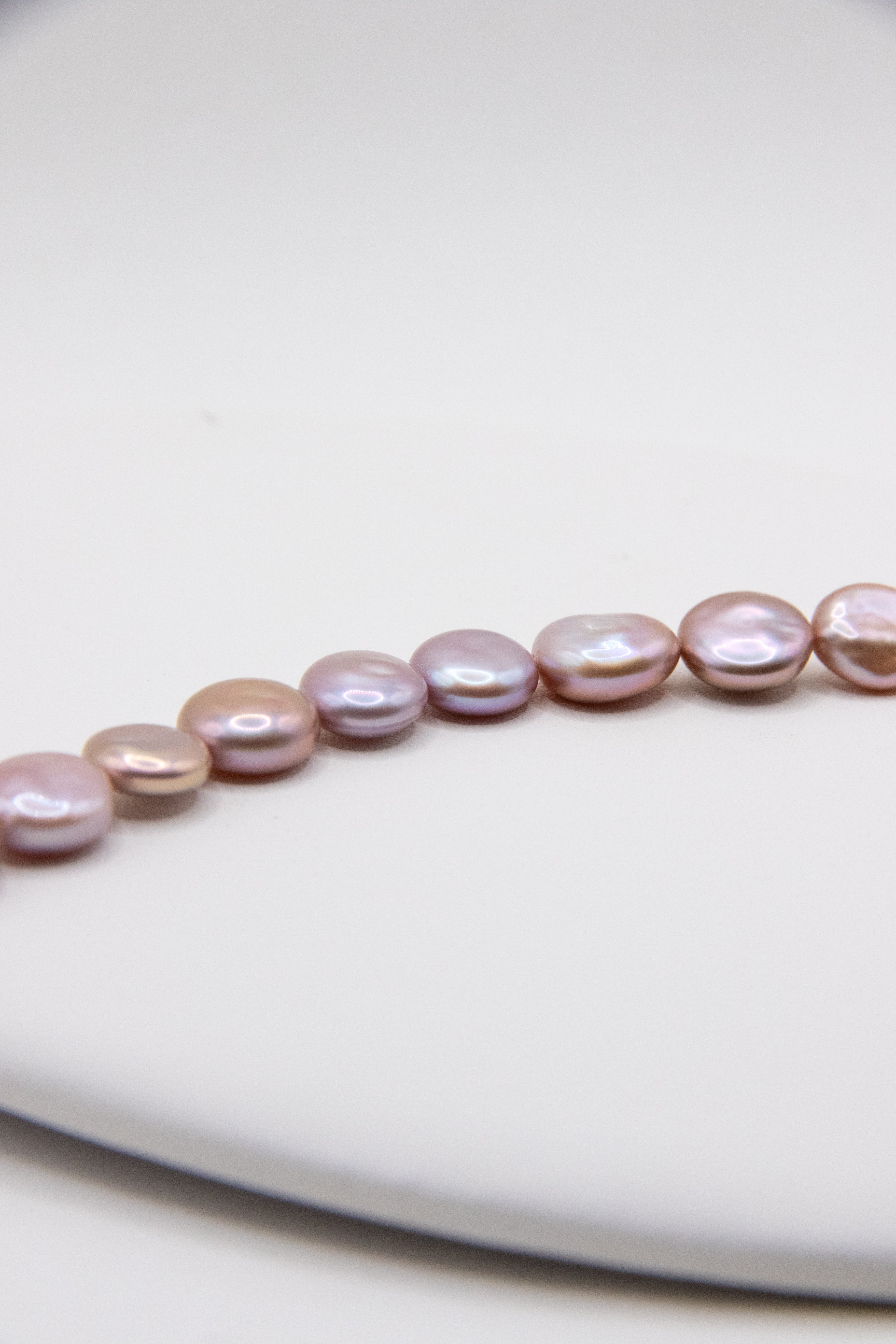 Chocolate Button Pearl Necklace-Entry level