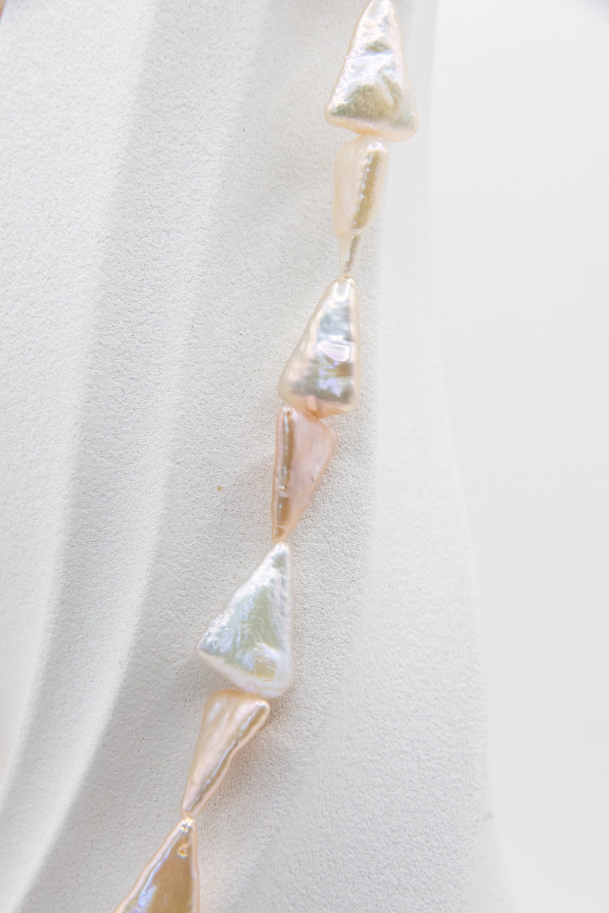 Triangle Pearl Necklaces