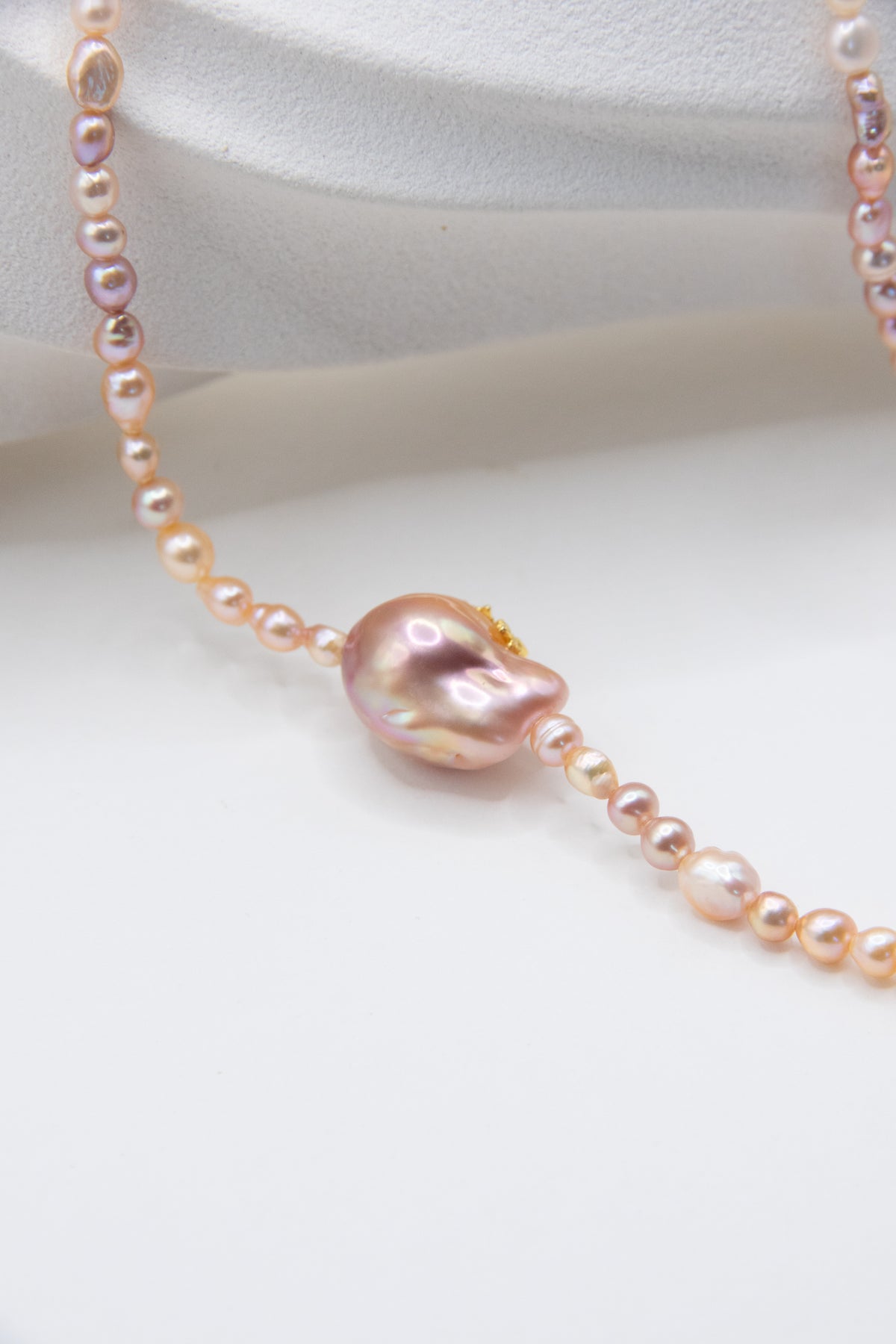 Coral Jelly Short Necklace
