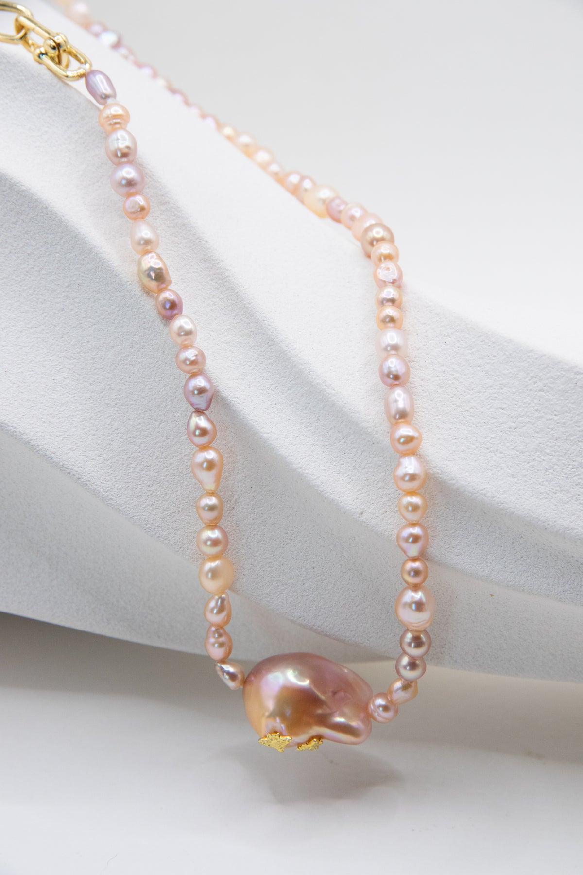 Coral Jelly Short Necklace