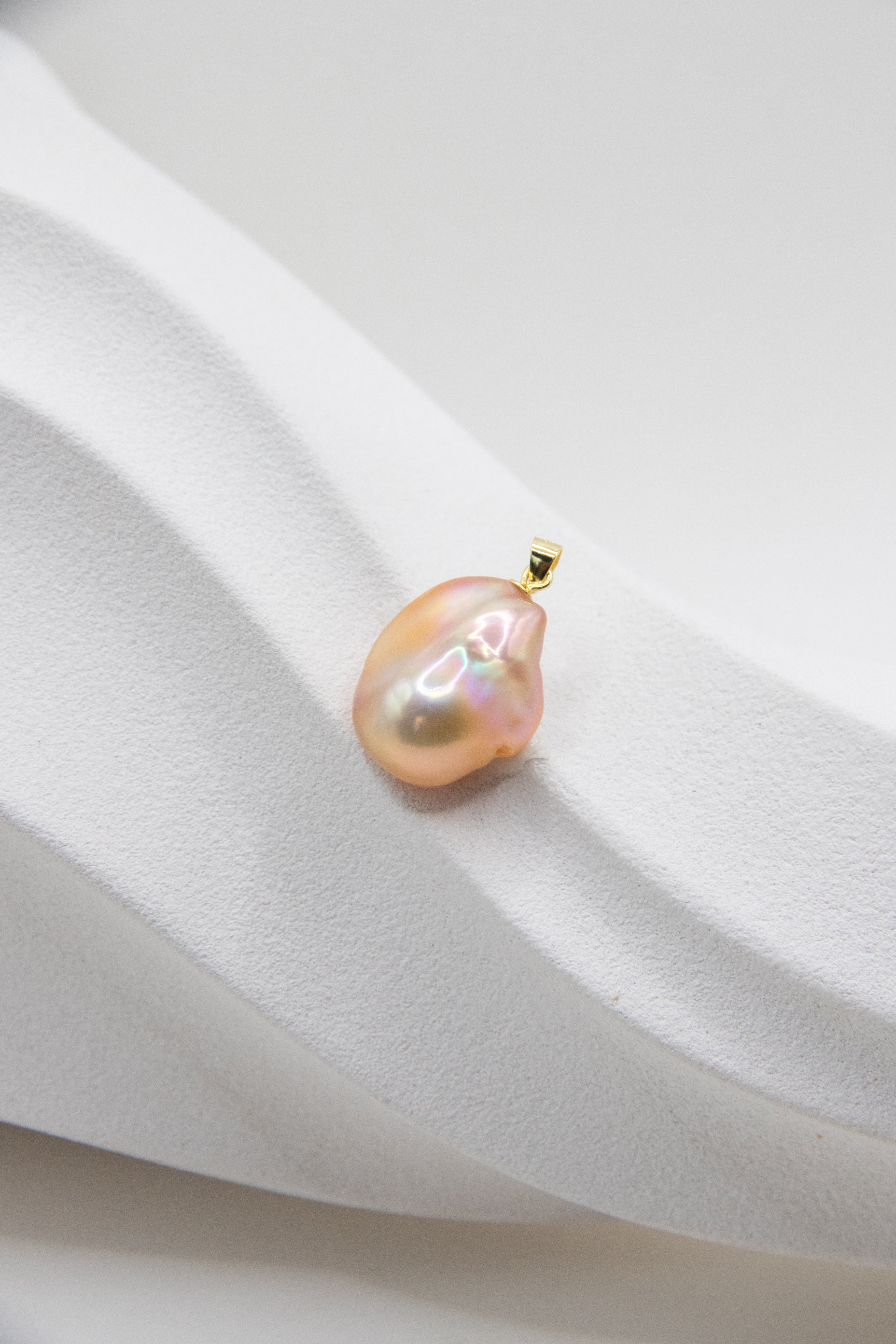 "Golden Jellyfish" Baroque Pearl Pendant