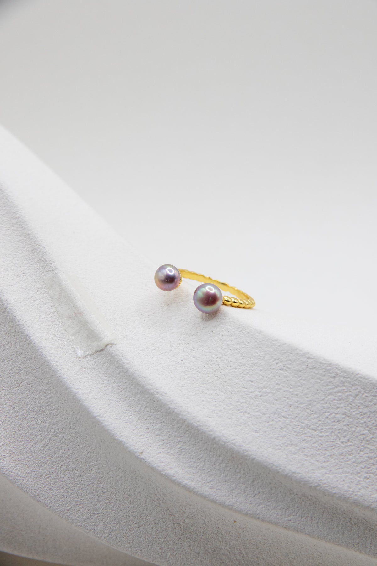 Excellent Level Rice Pearl Double Ring – Candy Cotton