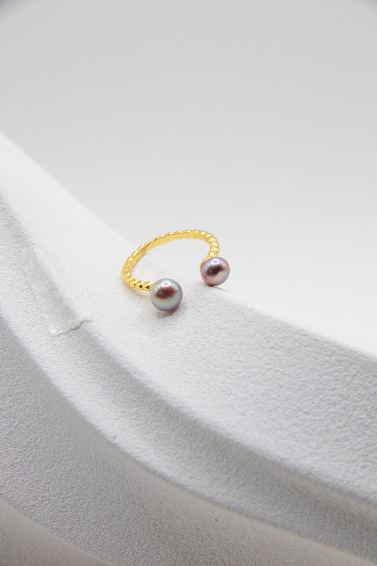 Excellent Level Rice Pearl Double Ring – Candy Cotton