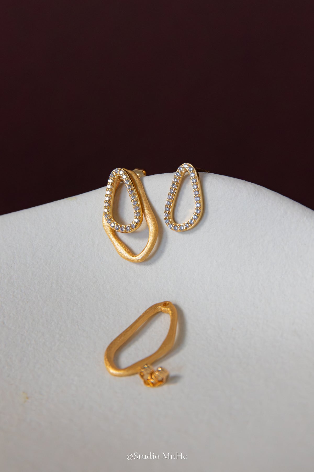 Golden Layers — Detachable Gold-Plated Sterling Silver Earring Jackets