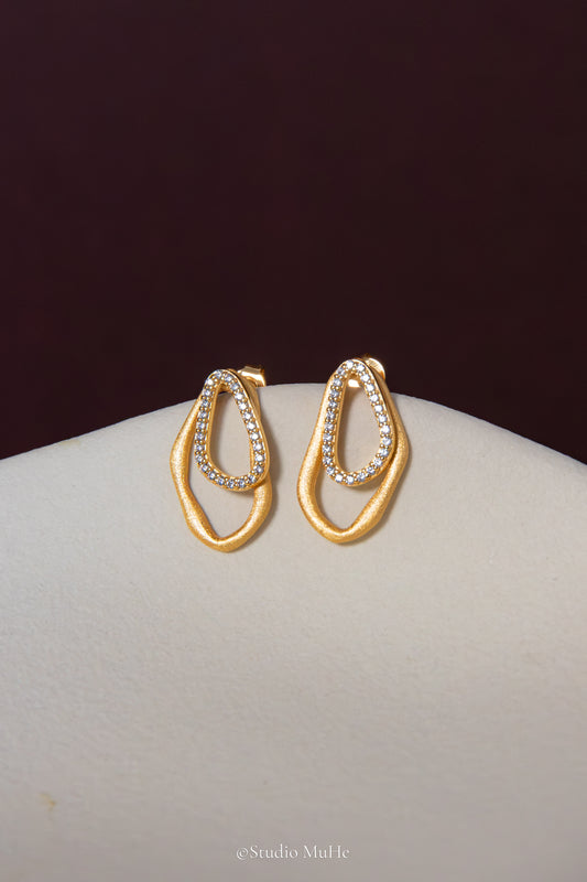 Golden Layers — Detachable Gold-Plated Sterling Silver Earring Jackets