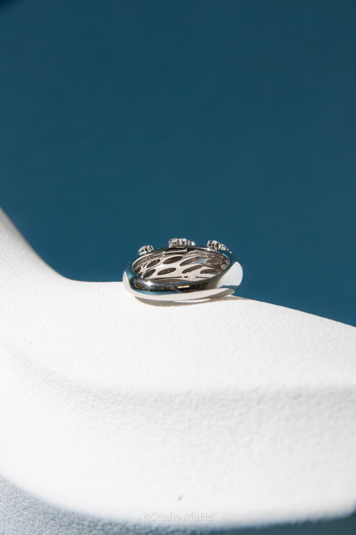 Winter Vines — Rhodium-Plated Sterling Silver Statement Ring