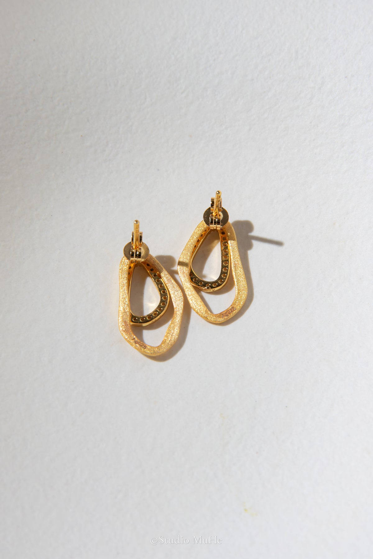 Golden Layers — Detachable Gold-Plated Sterling Silver Earring Jackets