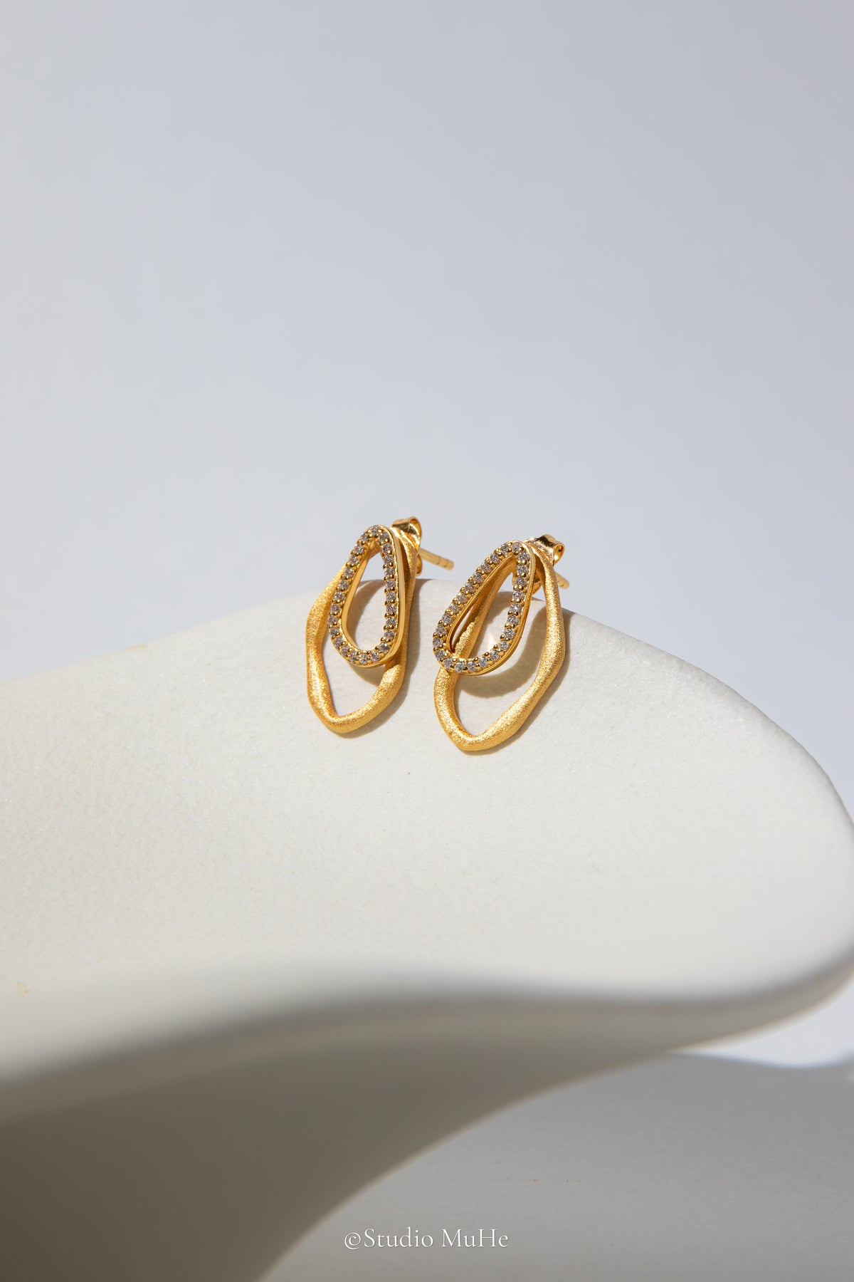 Golden Layers — Detachable Gold-Plated Sterling Silver Earring Jackets