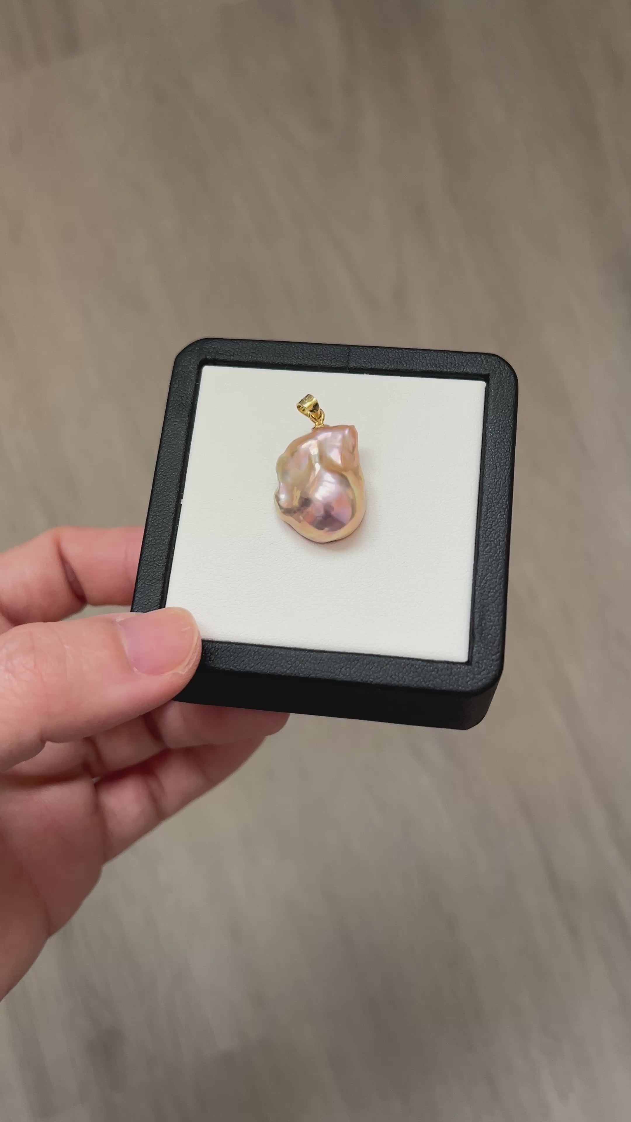 Great-Level Rare Metallic Bronze Baroque Pendants-Twin